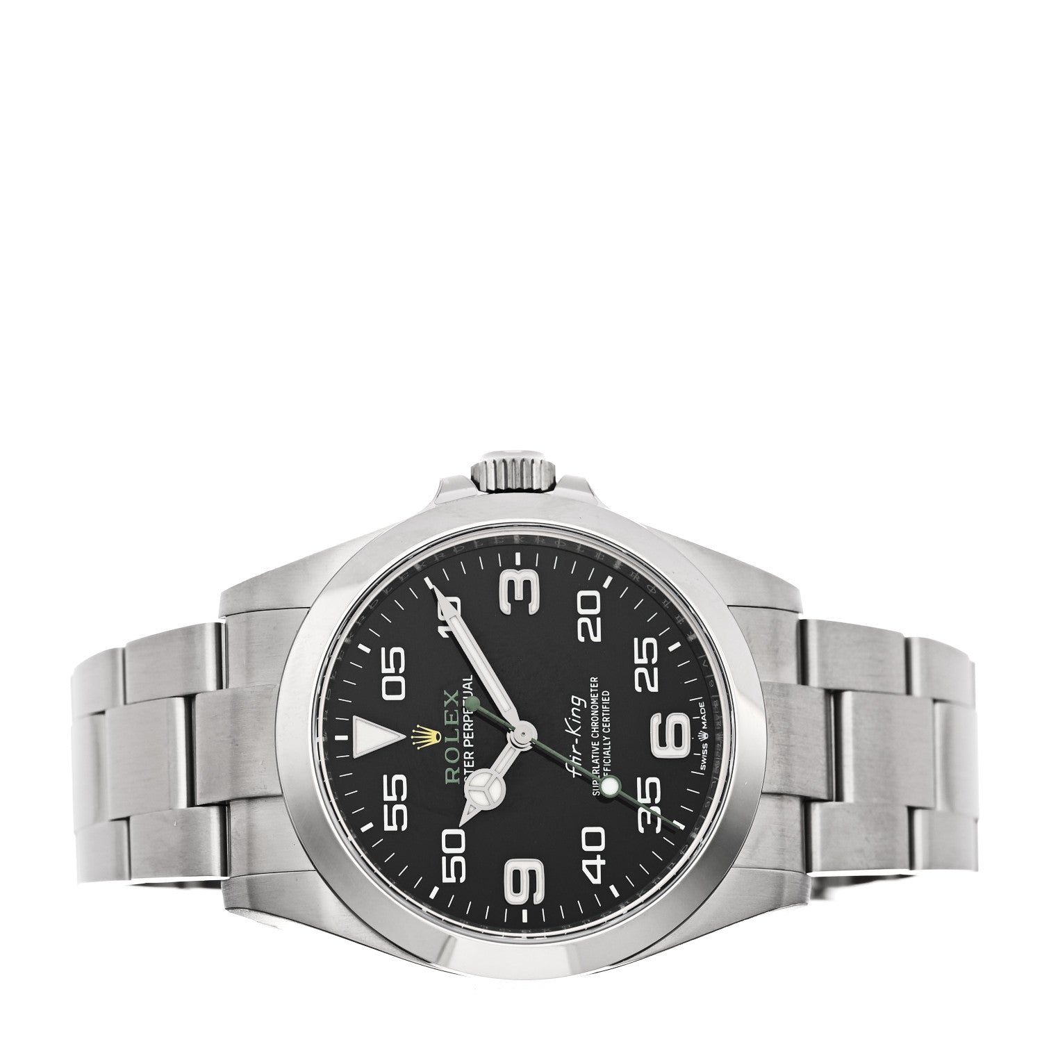 Stainless Steel 40mm Air-King Oyster Perpetual Watch Black 126900 — view 2
