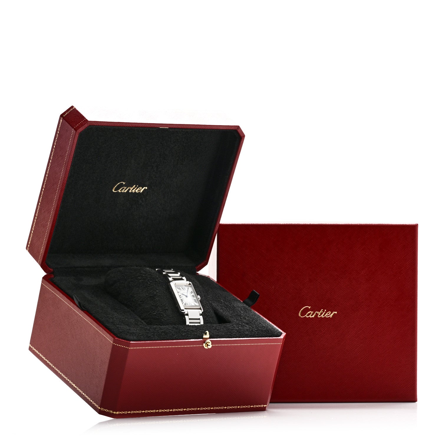 Stainless Steel 22mm Tank Must Quartz Watch — view 5