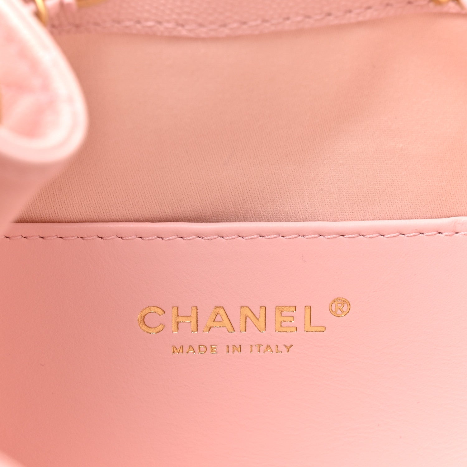 Caviar Quilted Mini Chanel 25 Handbag Light Pink — view 5