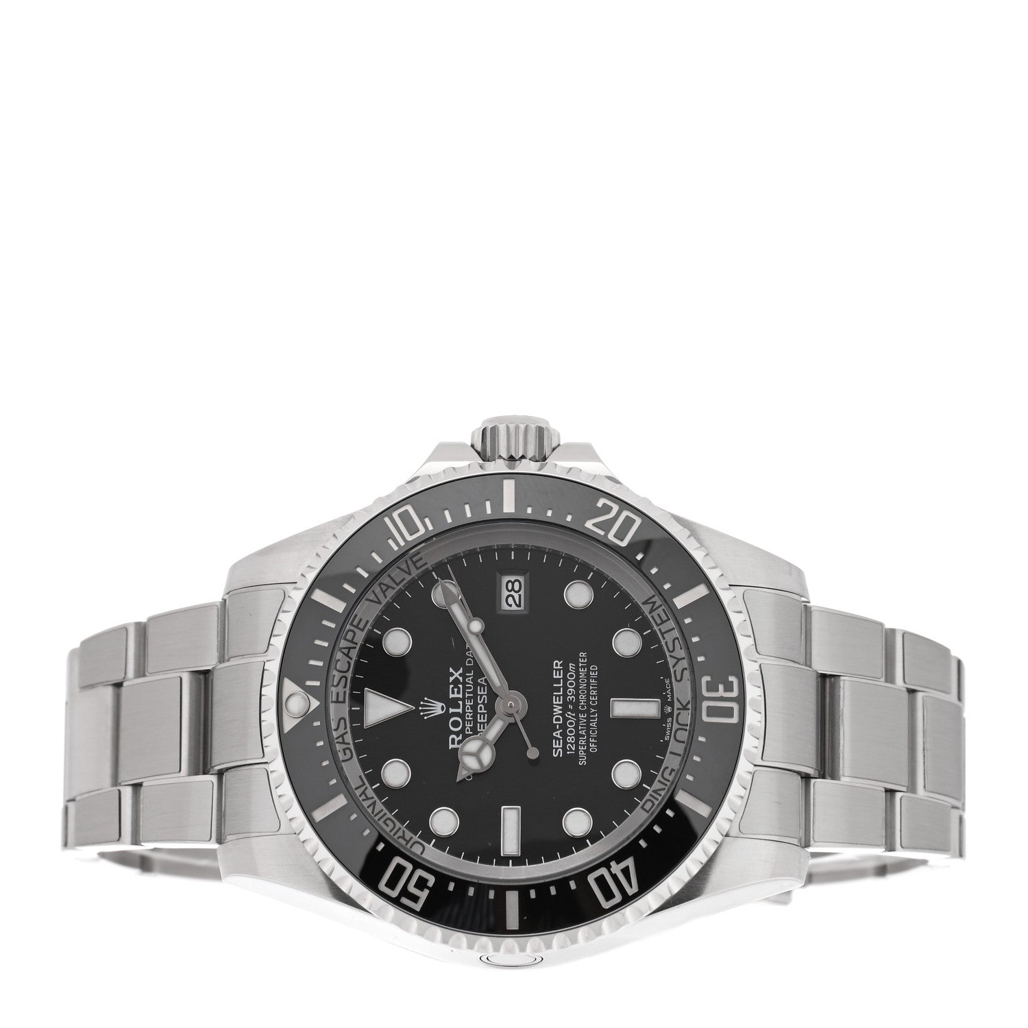 Stainless Steel 44mm Oyster Perpetual Date Sea-Dweller Deepsea Watch Intense Black 136660 — view 2