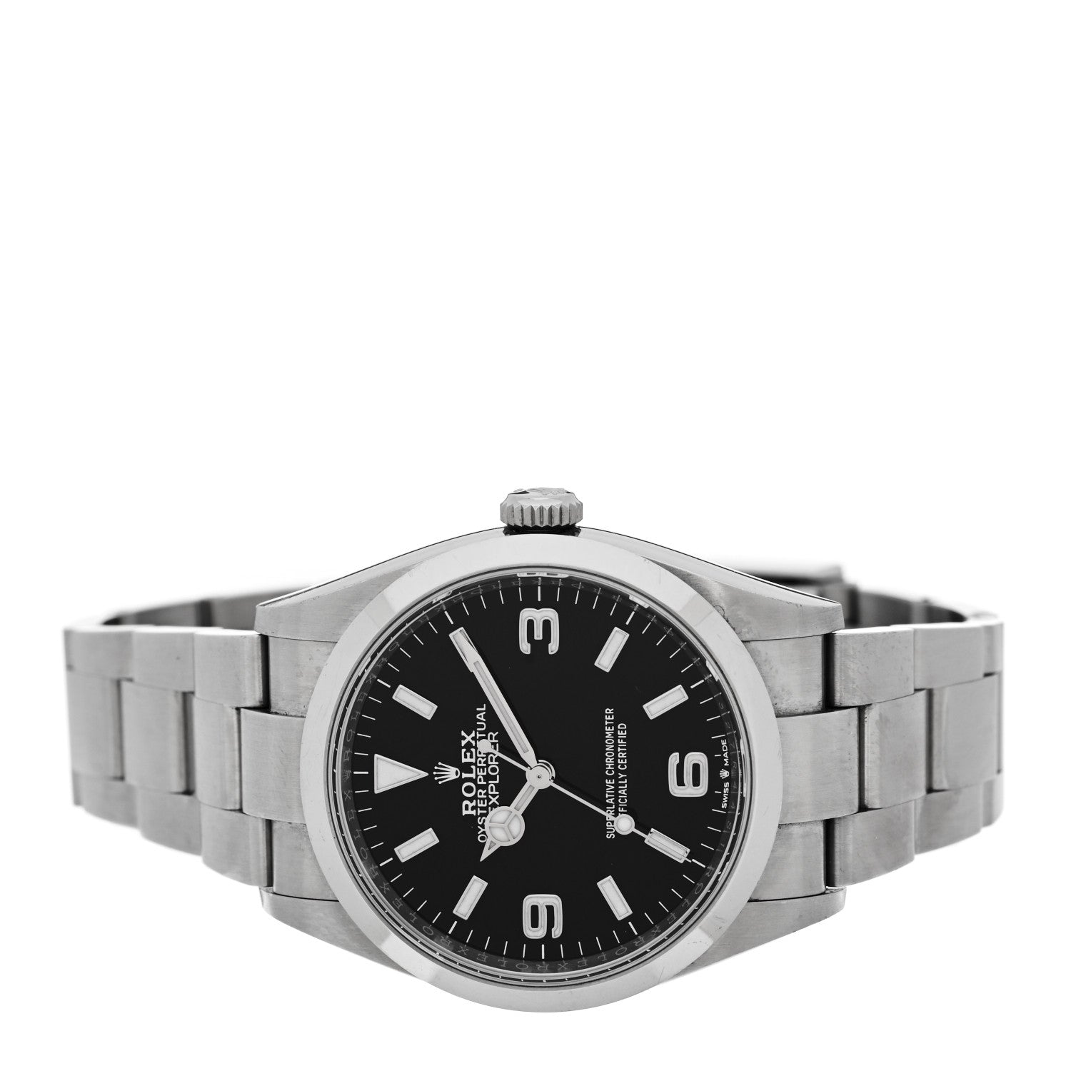 Stainless Steel 36mm Oyster Perpetual Explorer Watch Black 124270 — view 2
