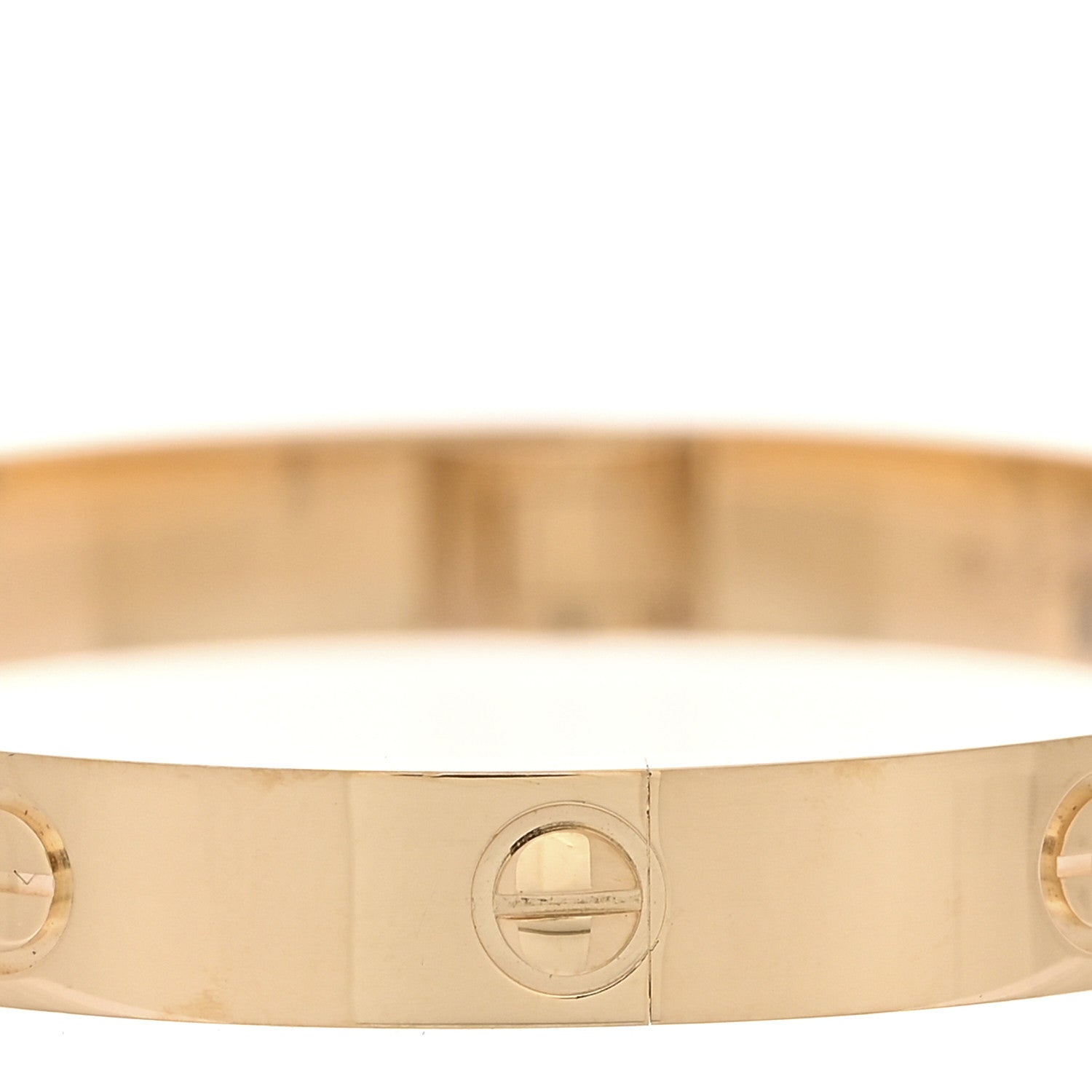 18K Yellow Gold 4 Diamond LOVE Bracelet 16 — view 4