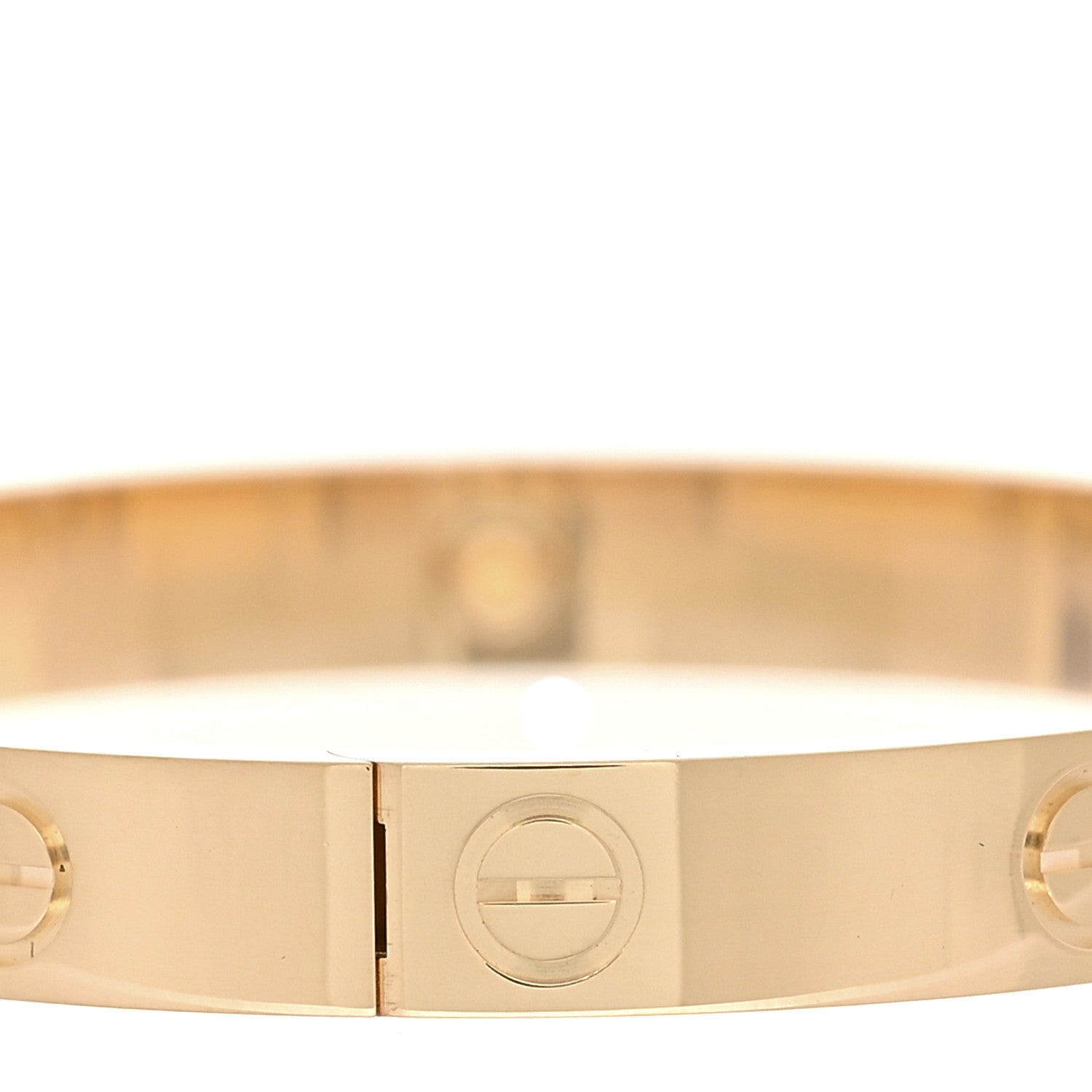 18K Yellow Gold 4 Diamond LOVE Bracelet 16 — view 5