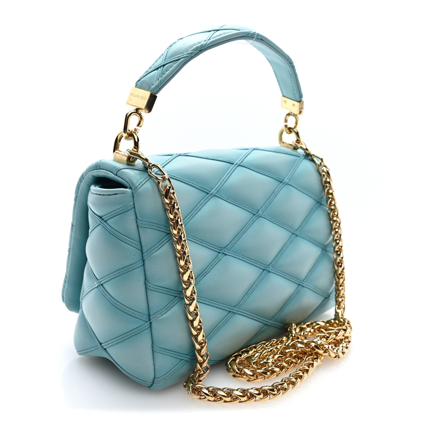 Lambskin Malletage Top Handle GO-14 MM Lagoon — view 4