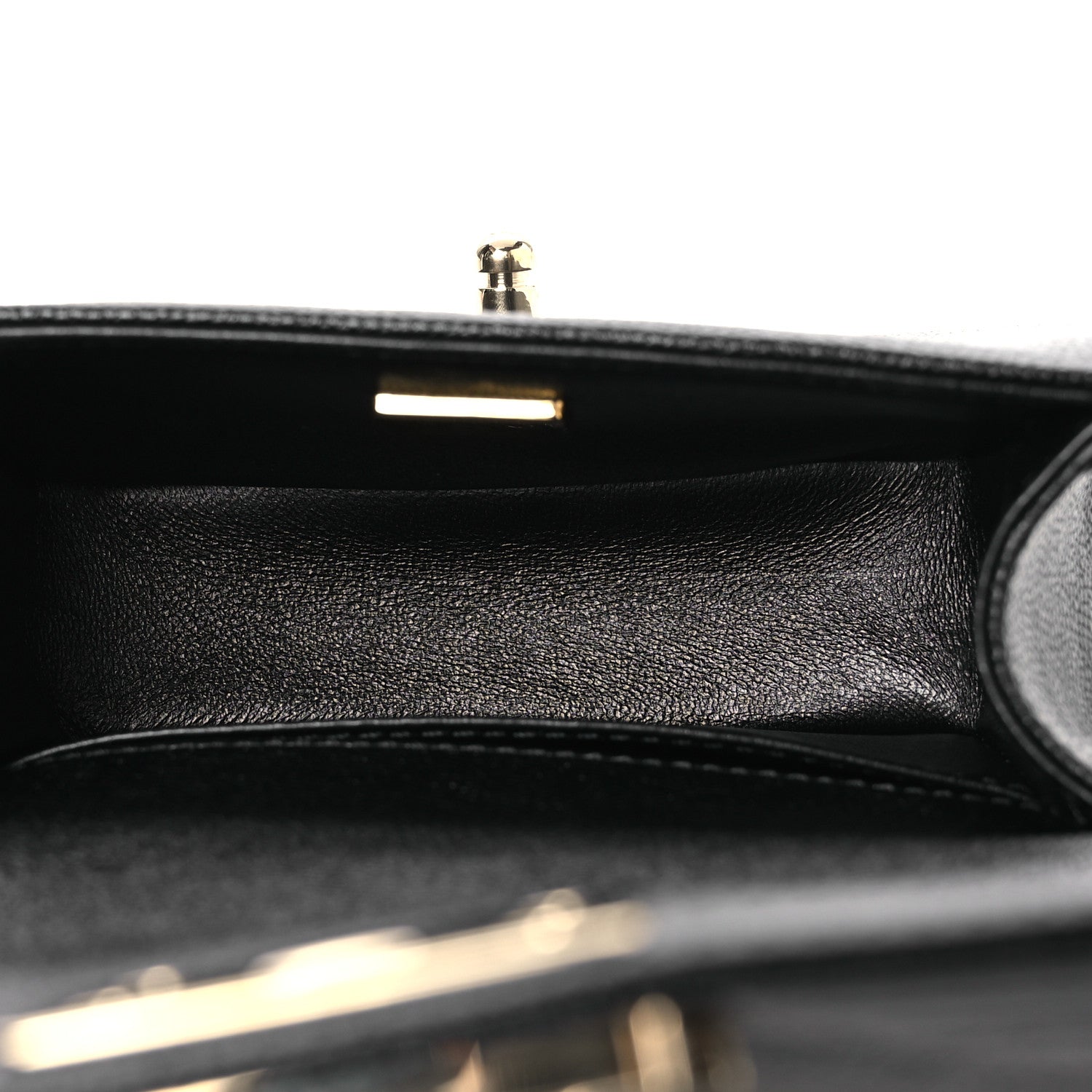 Caviar Chevron Quilted Mini Boy Flap Black Black — view 5