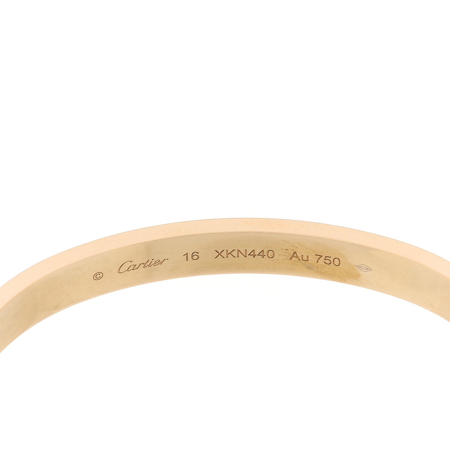 18K Yellow Gold LOVE Bracelet 16 — view 4