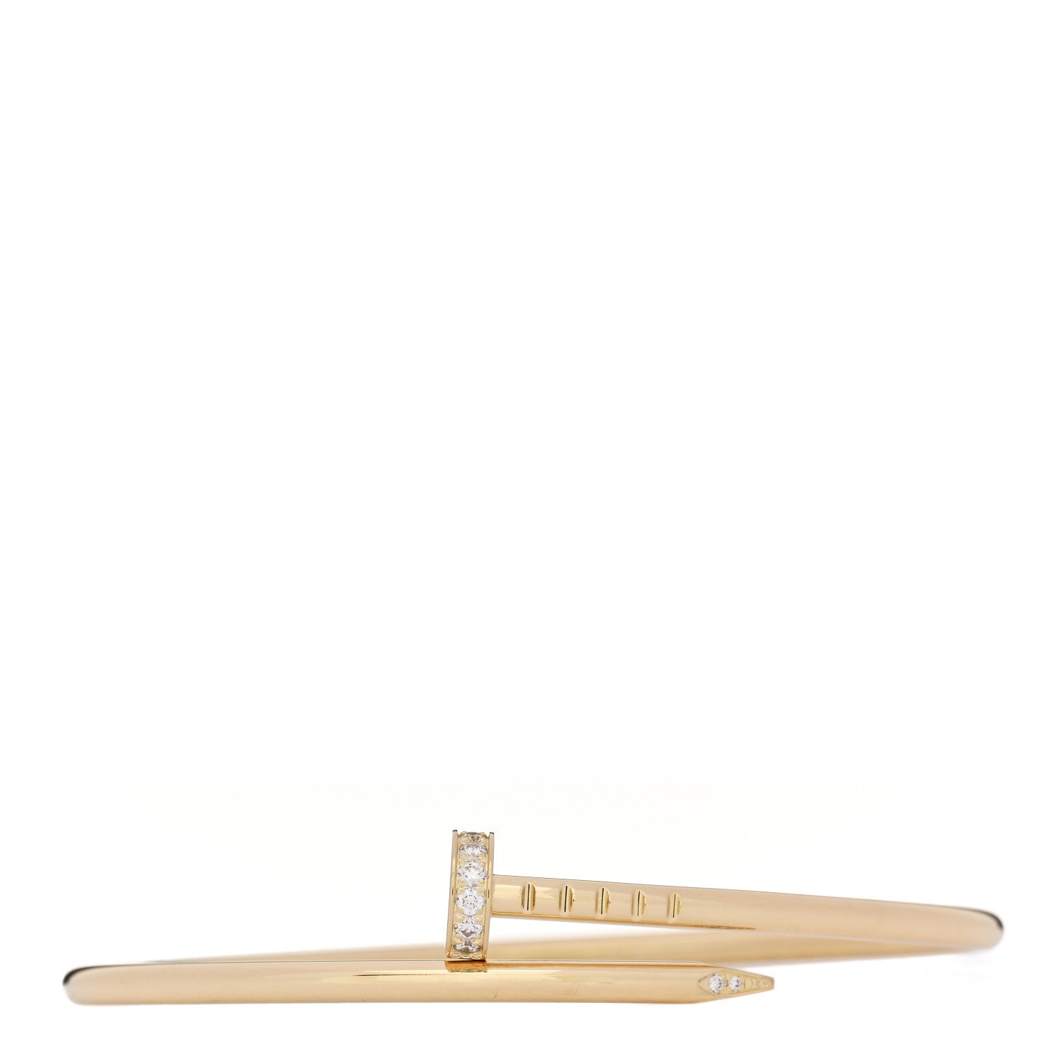 18K Yellow Gold Diamond Small Juste Un Clou Bracelet 15