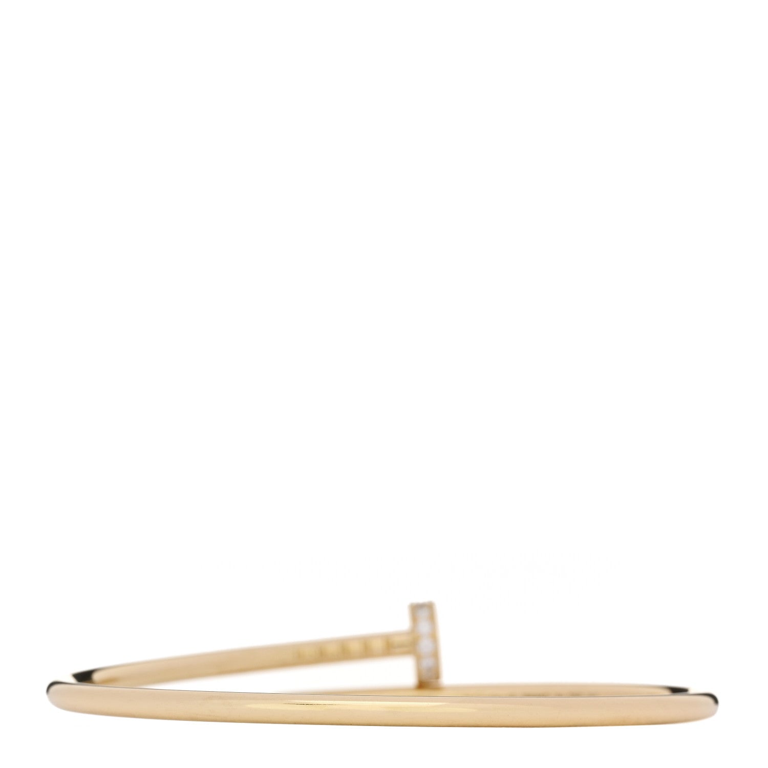18K Yellow Gold Diamond Small Juste Un Clou Bracelet 15 — view 2
