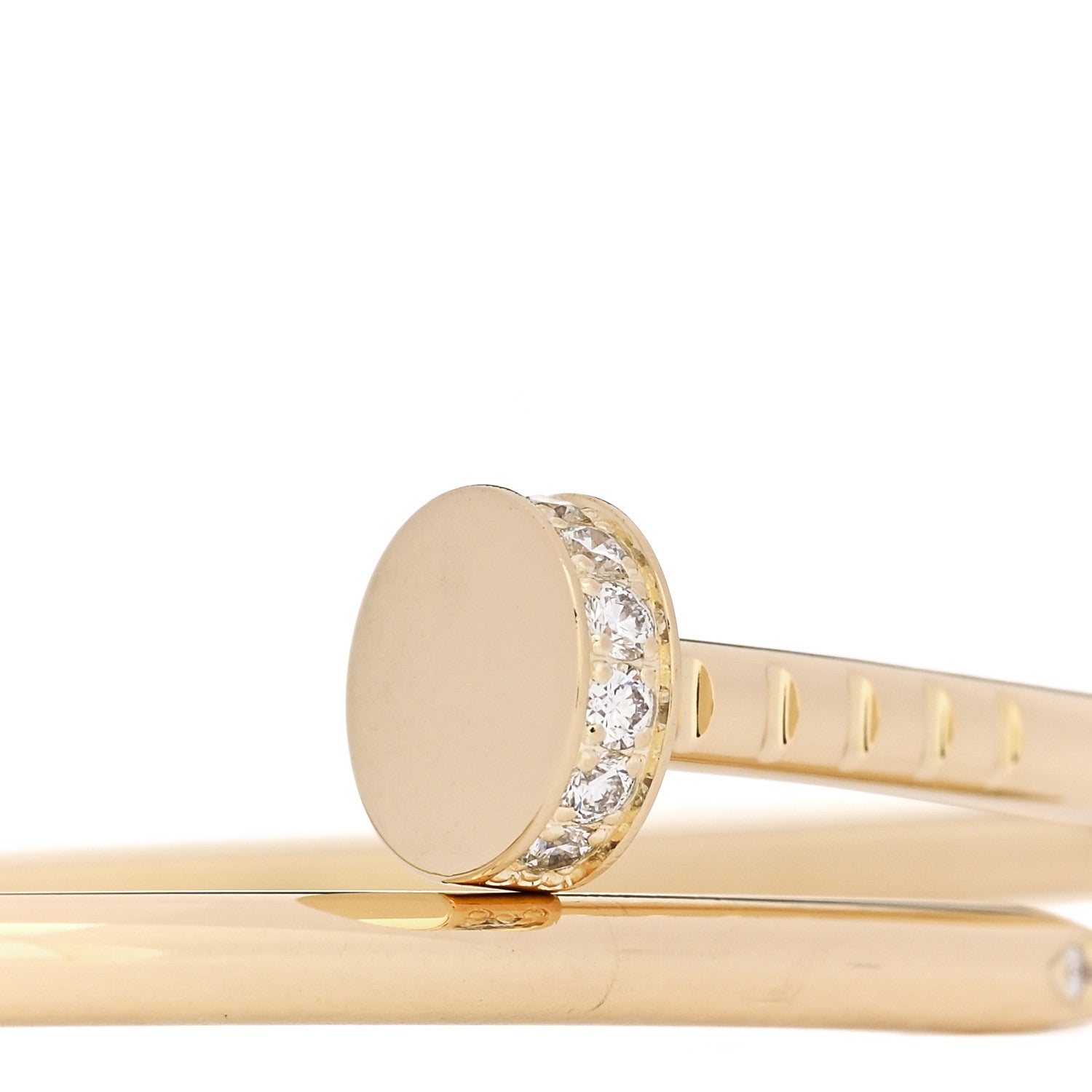 18K Yellow Gold Diamond Small Juste Un Clou Bracelet 15 — view 3