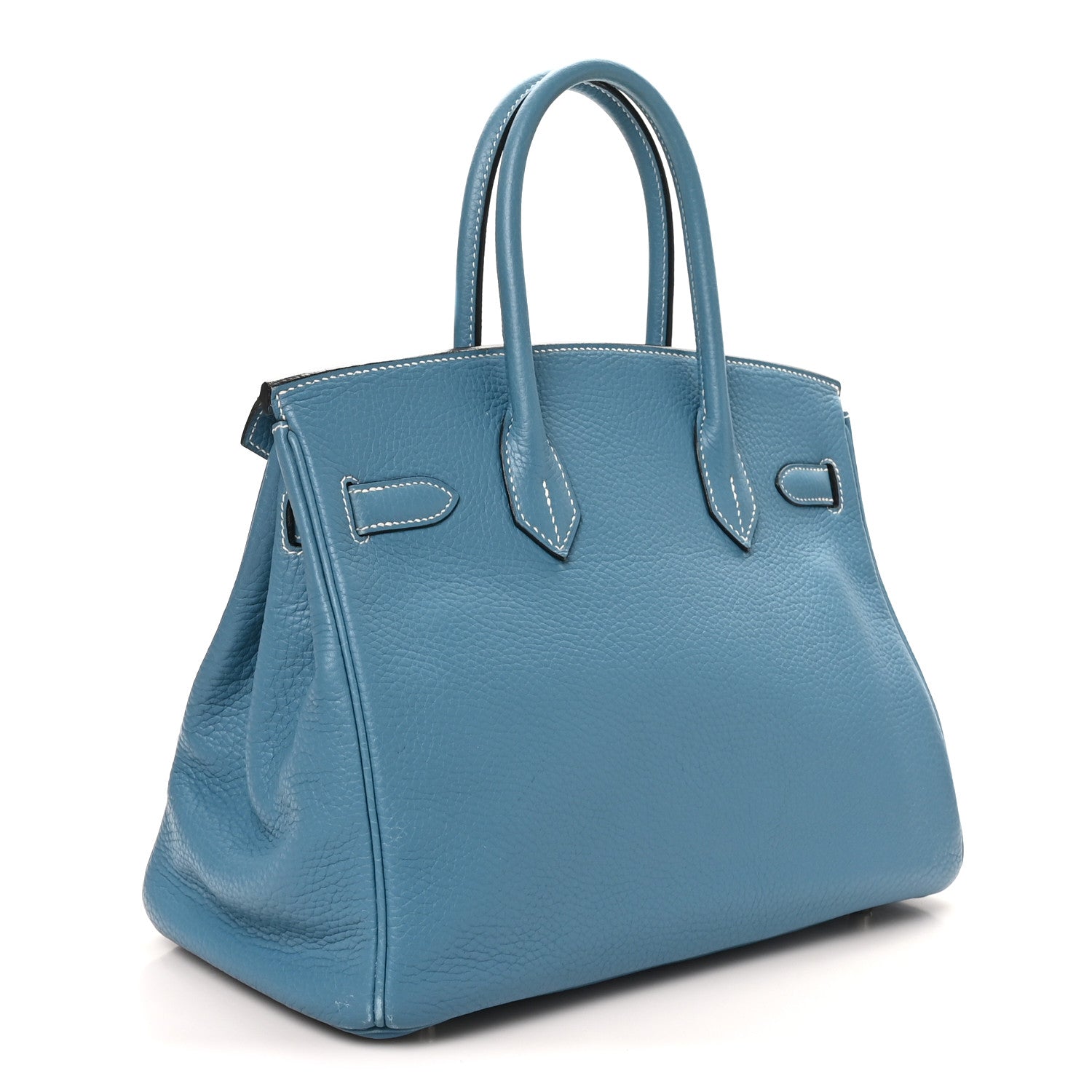 Taurillon Clemence Birkin 30 Blue Jean — view 3