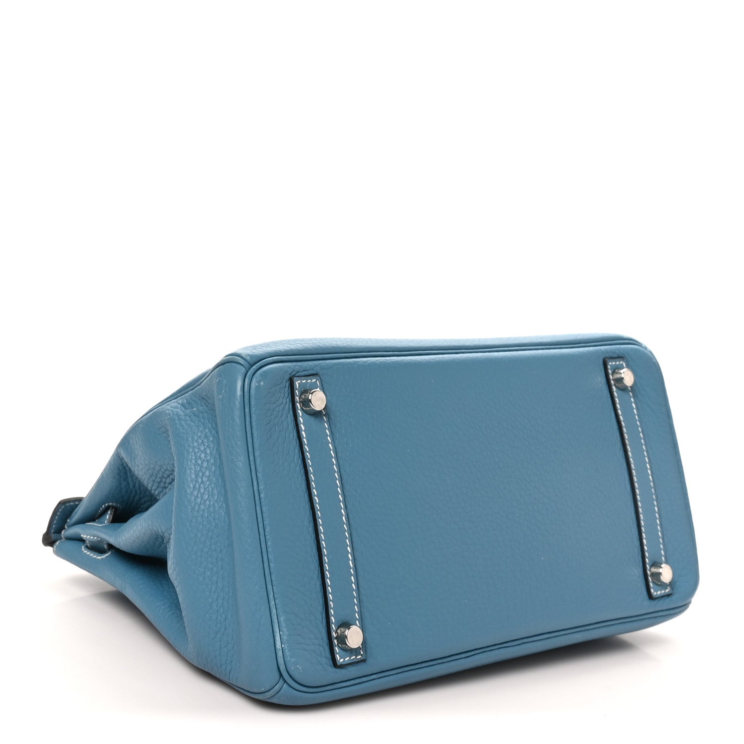 Taurillon Clemence Birkin 30 Blue Jean — view 4