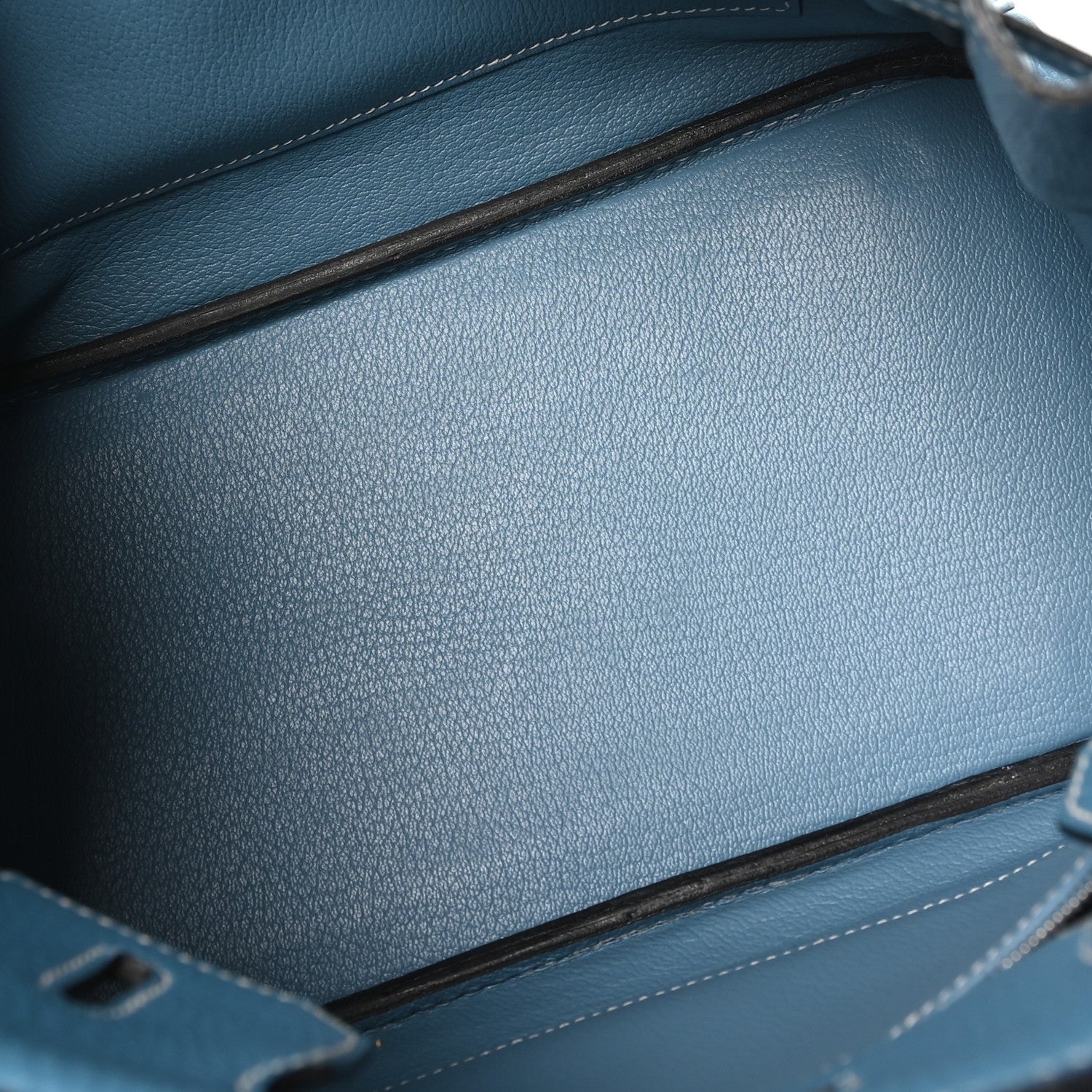 Taurillon Clemence Birkin 30 Blue Jean — view 5