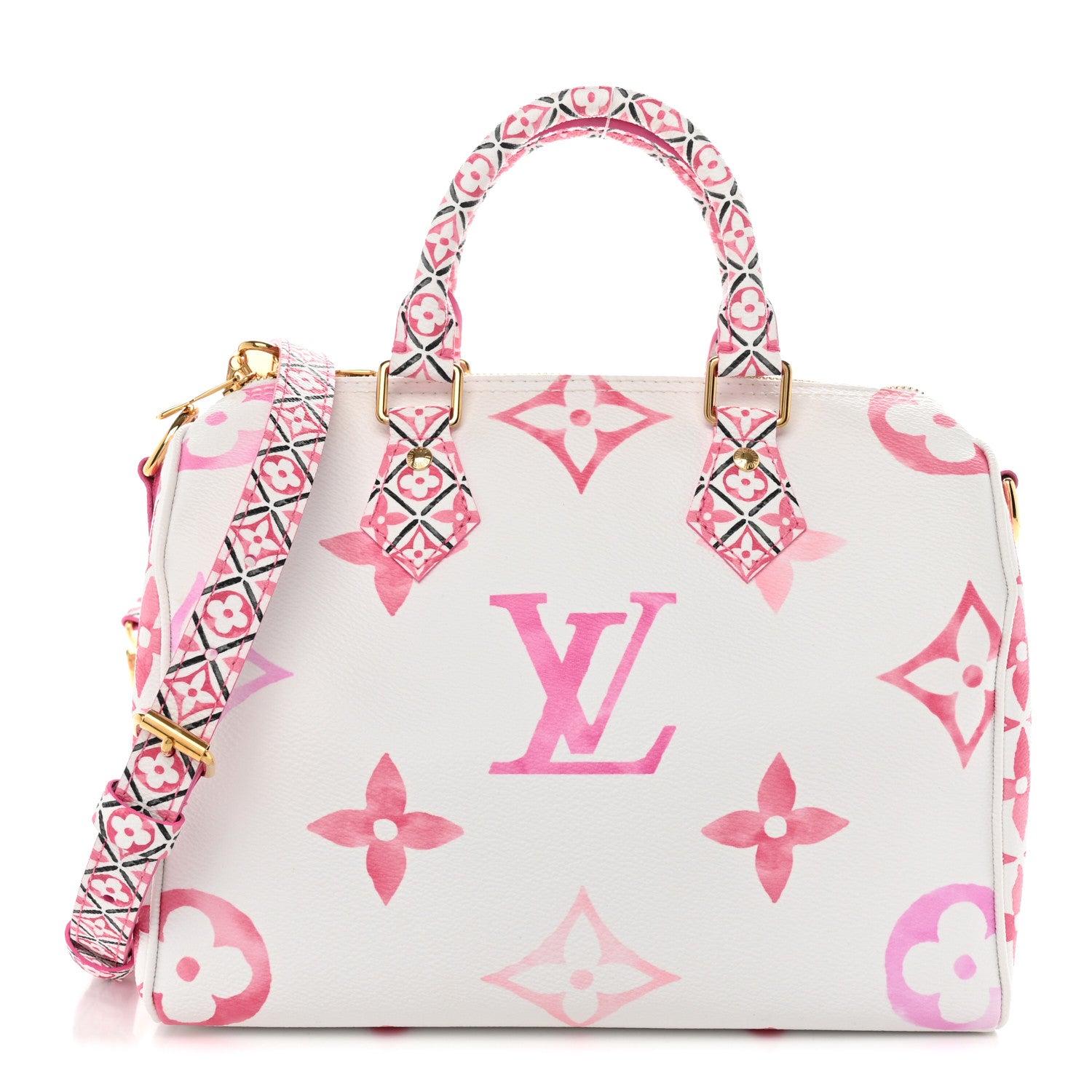 Monogram Giant By The Pool 2.0 Speedy Bandouliere 25 Rose