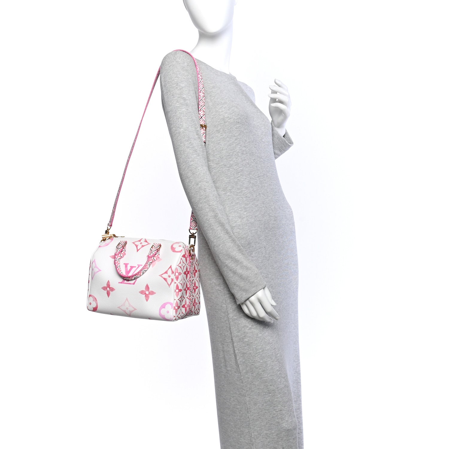 Monogram Giant By The Pool 2.0 Speedy Bandouliere 25 Rose — view 2