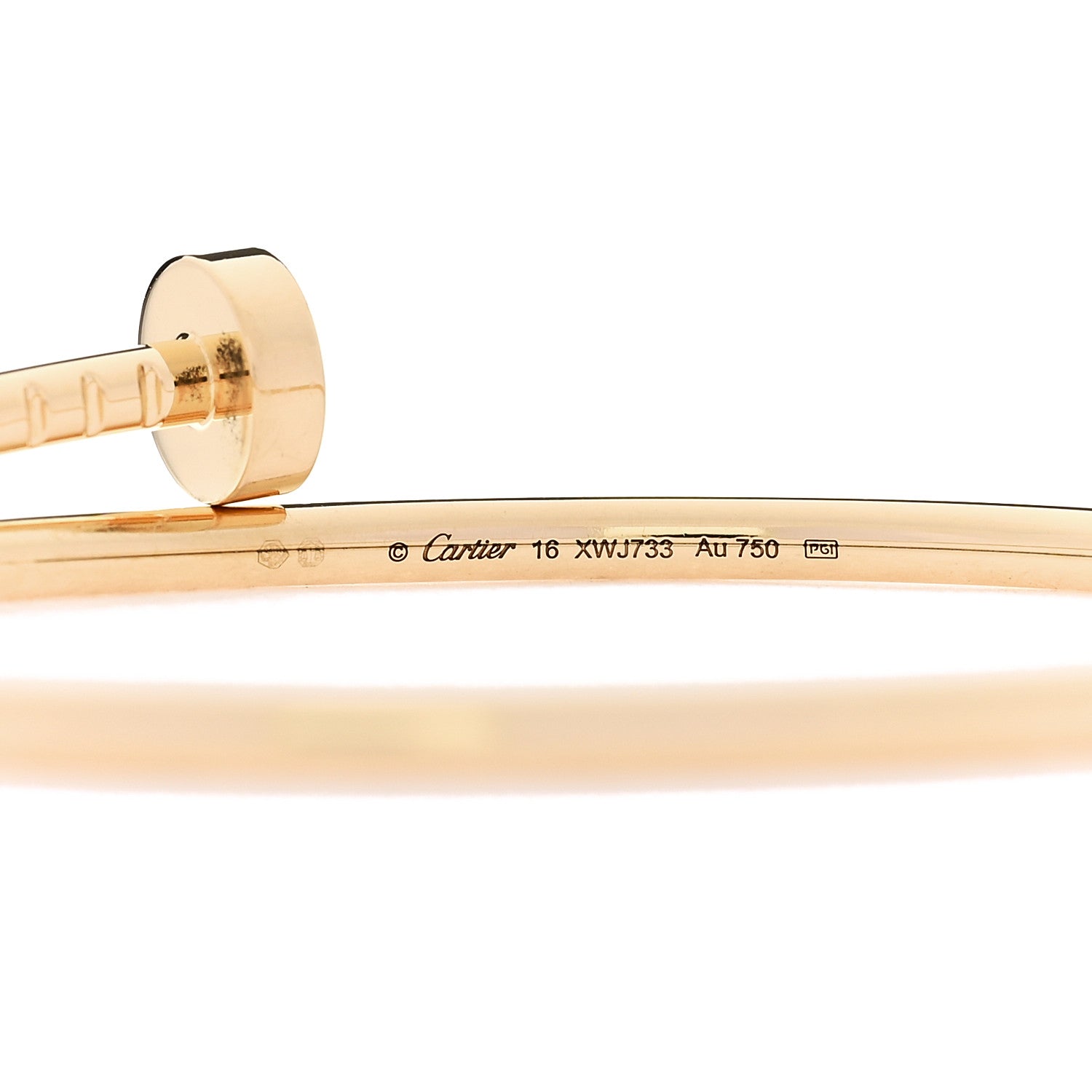 18K Yellow Gold Small Juste Un Clou Bracelet 16 — view 3