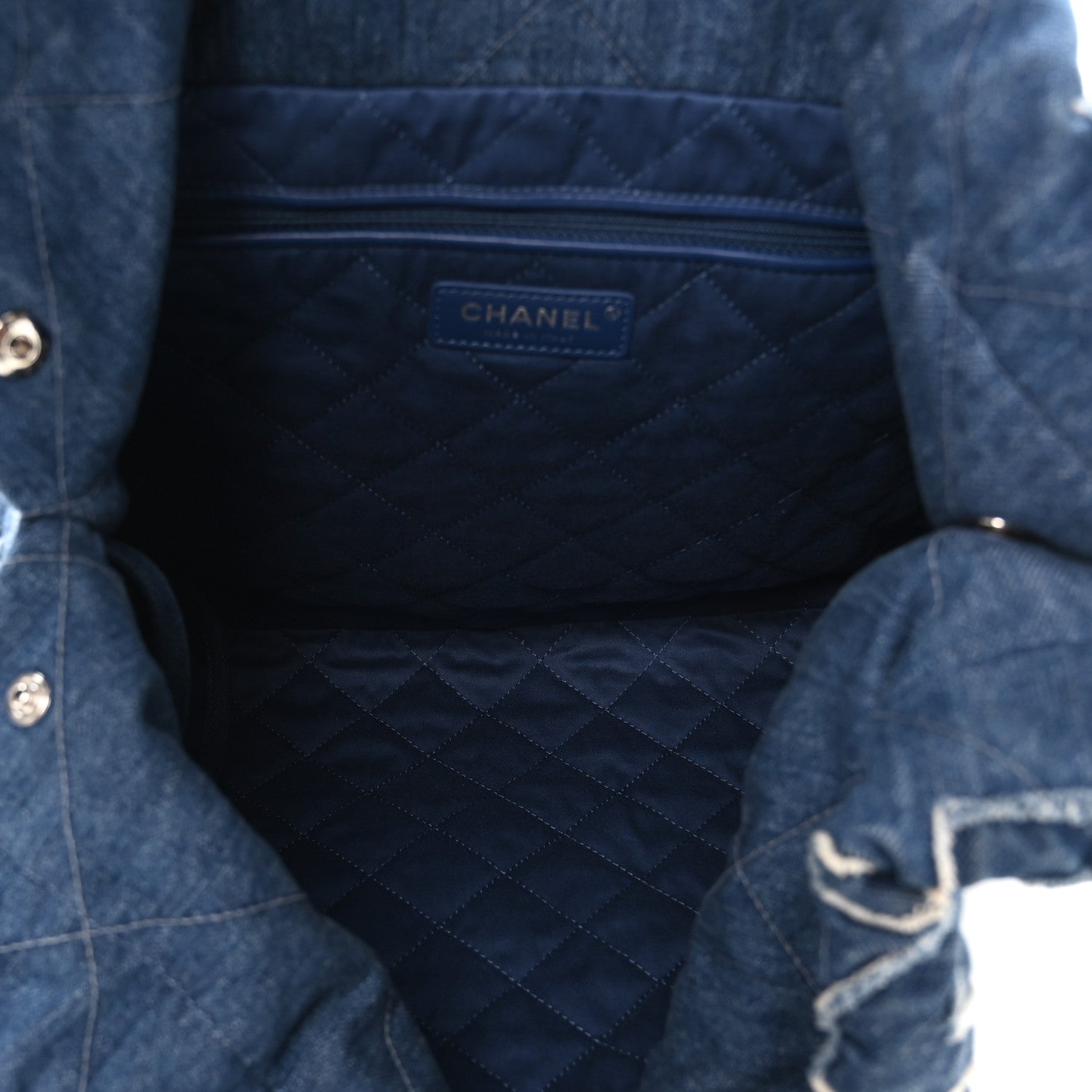 Denim Patchwork Logo Chanel 22 Blue — view 5