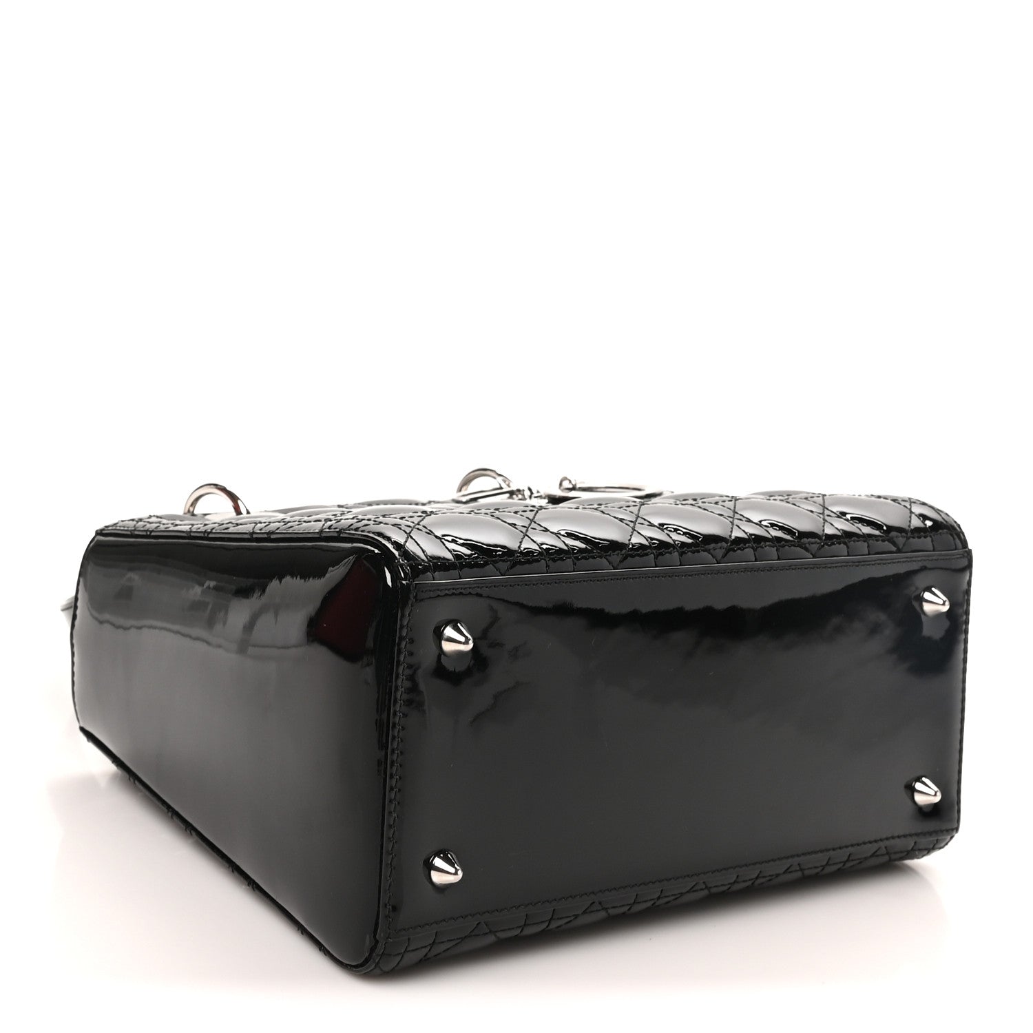 Patent Cannage Medium Lady Dior Black — view 4