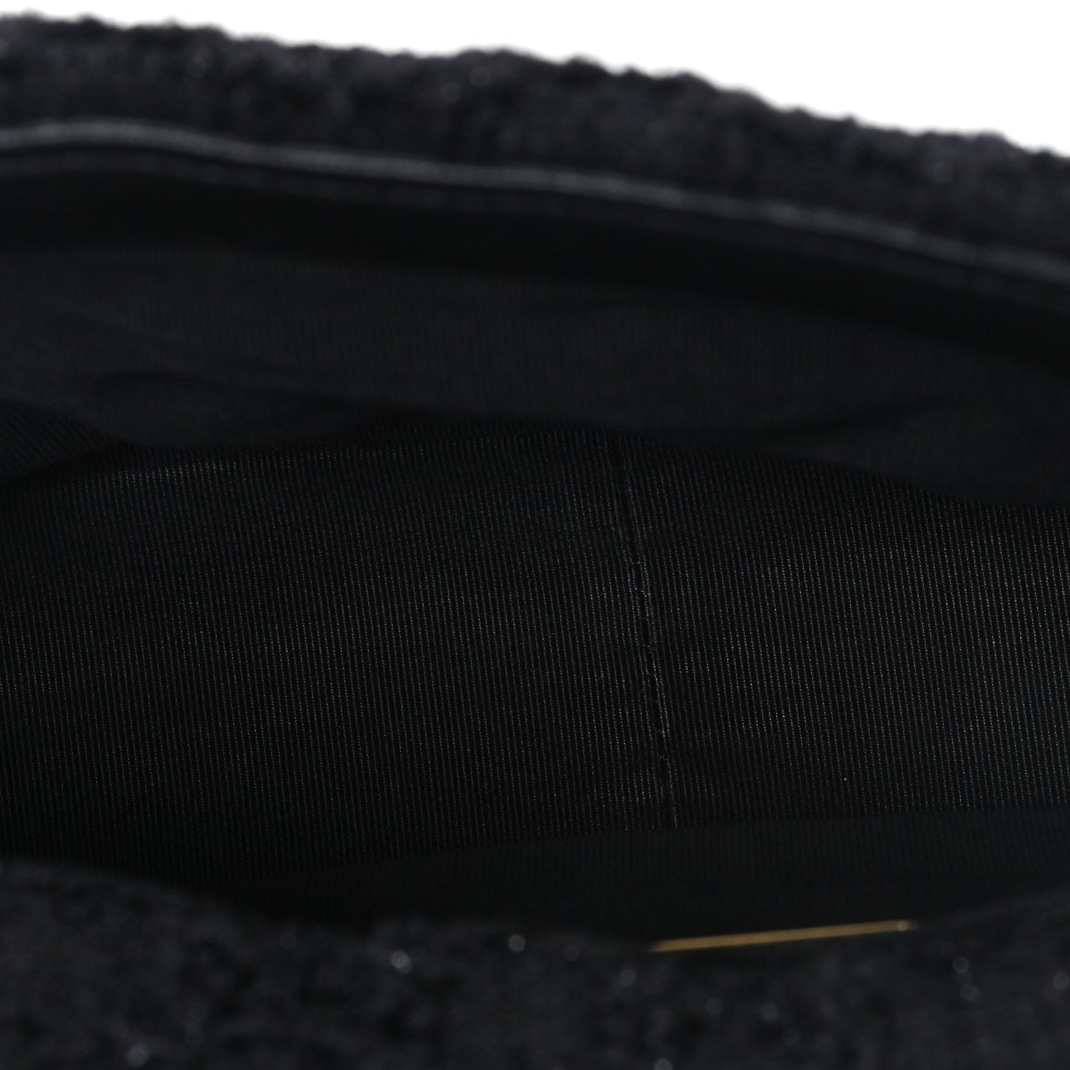 Tweed Quilted Medium Chanel 19 Flap Black Black — view 5