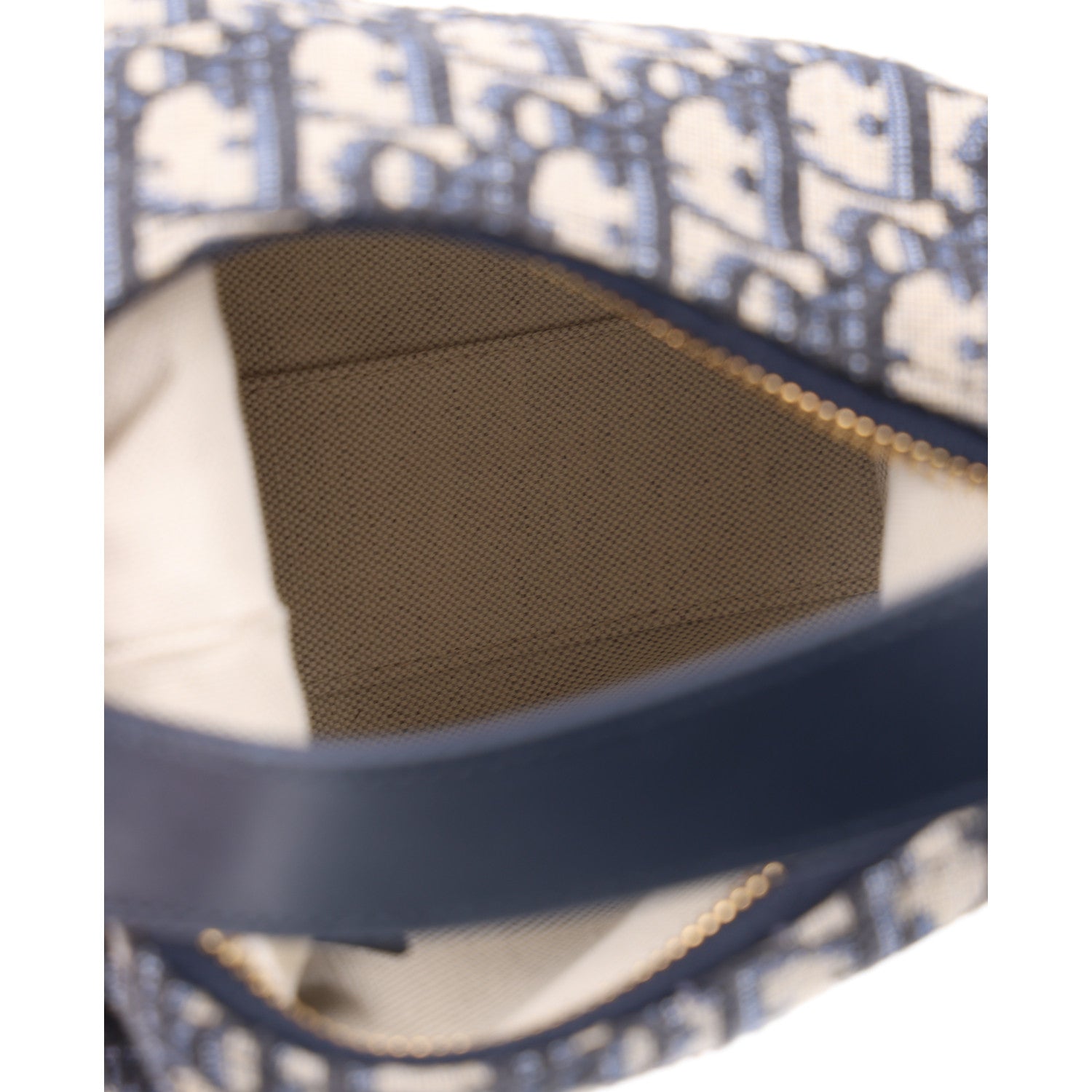 Oblique Jacquard Smooth Calfskin Mini D-Dream Blue — view 5