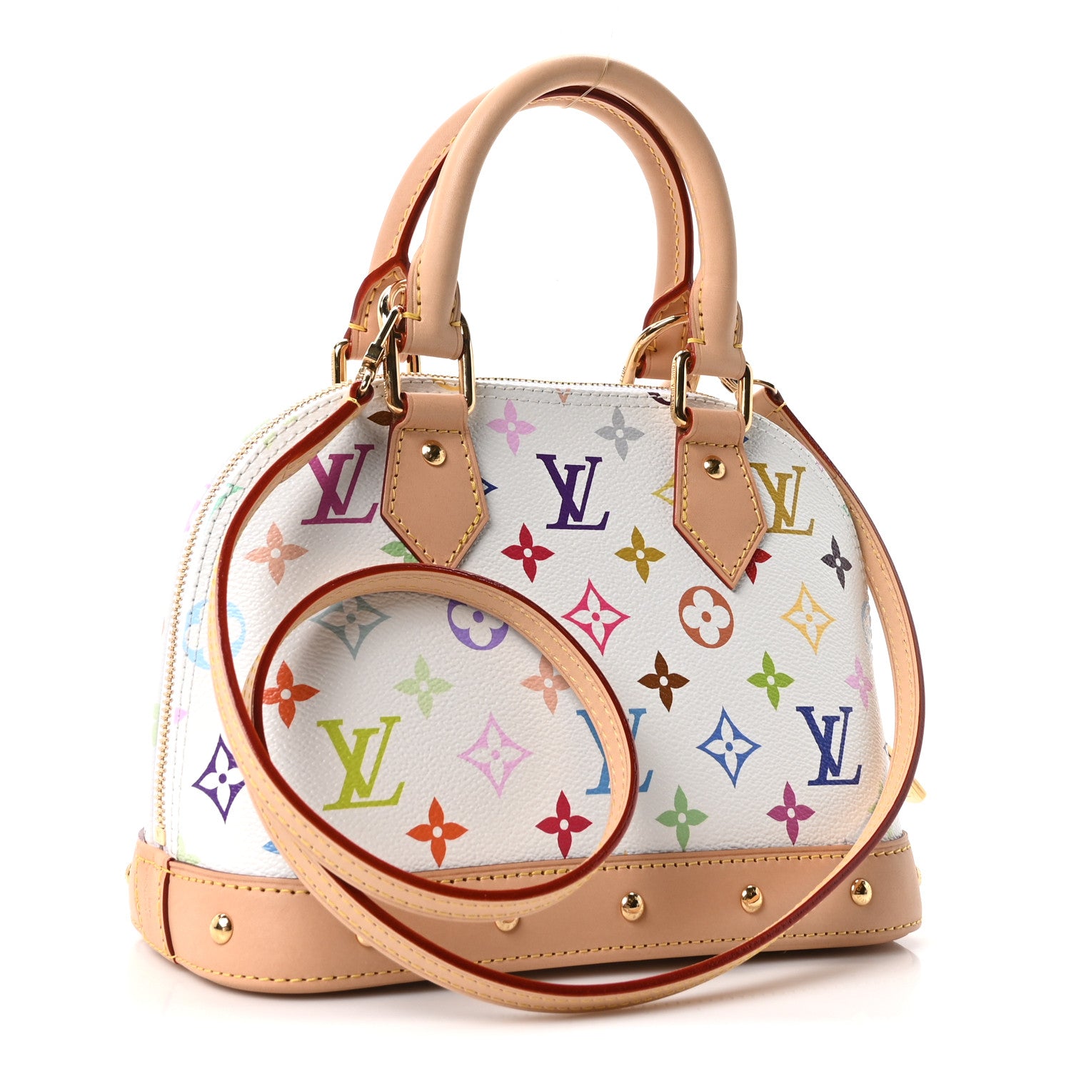 LV x TM Monogram Multicolor Alma BB White — view 3