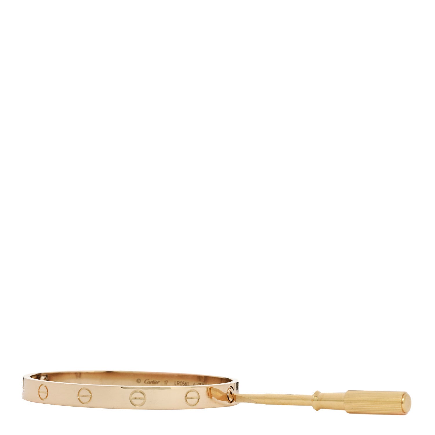 18K Yellow Gold LOVE Bracelet 17 — view 2
