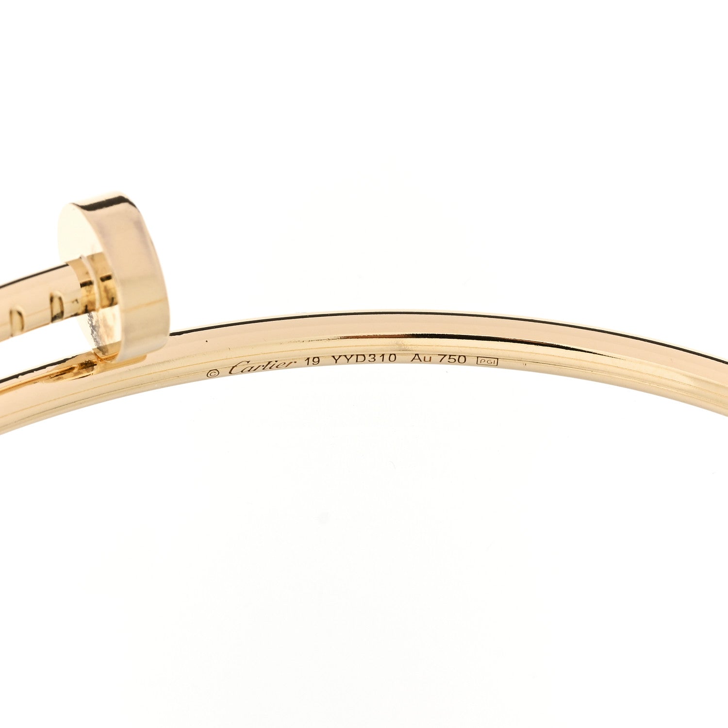 18K Yellow Gold Small Juste Un Clou Bracelet 19 — view 3