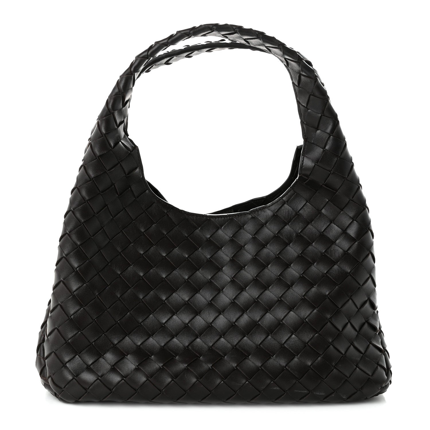Nappa Intrecciato Medium Campana Shoulder Bag Fondant