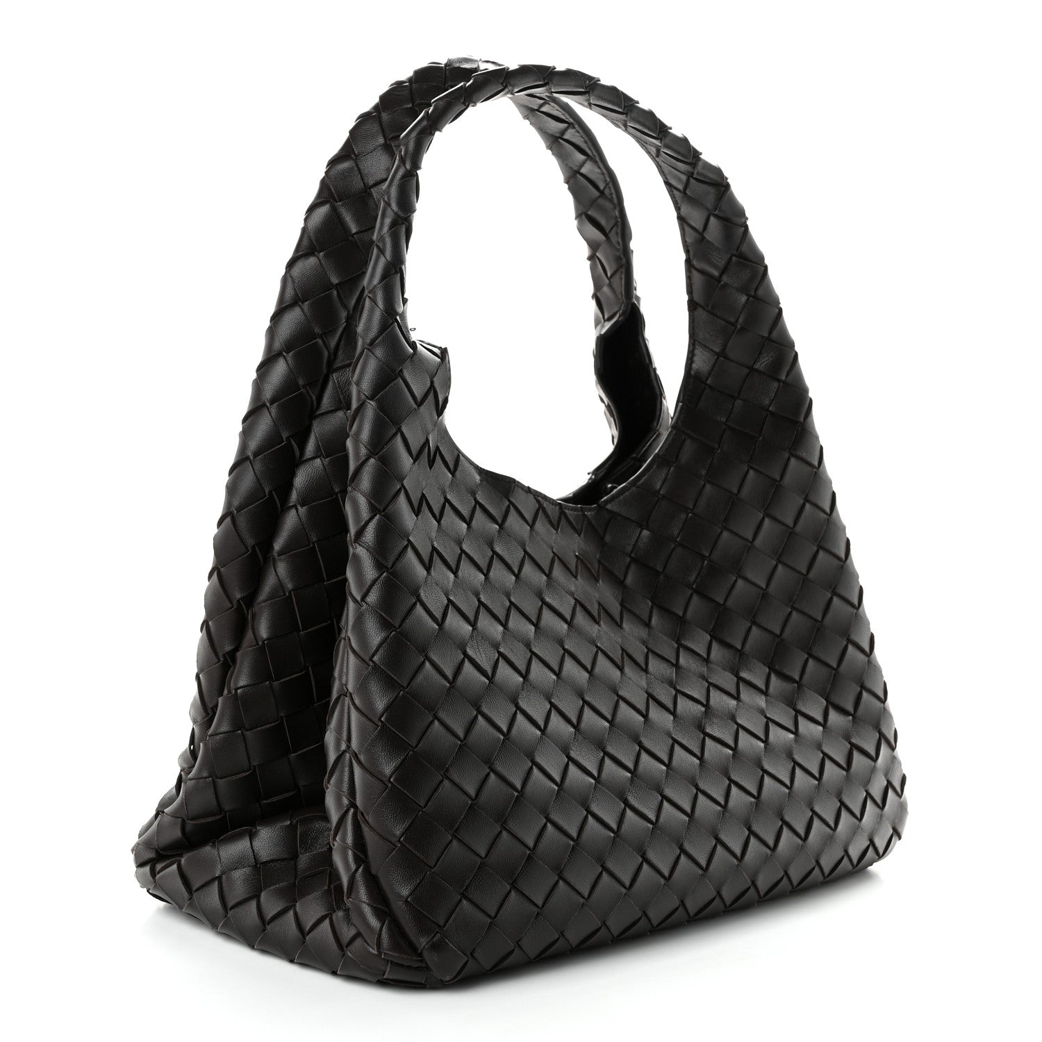 Nappa Intrecciato Medium Campana Shoulder Bag Fondant — view 3