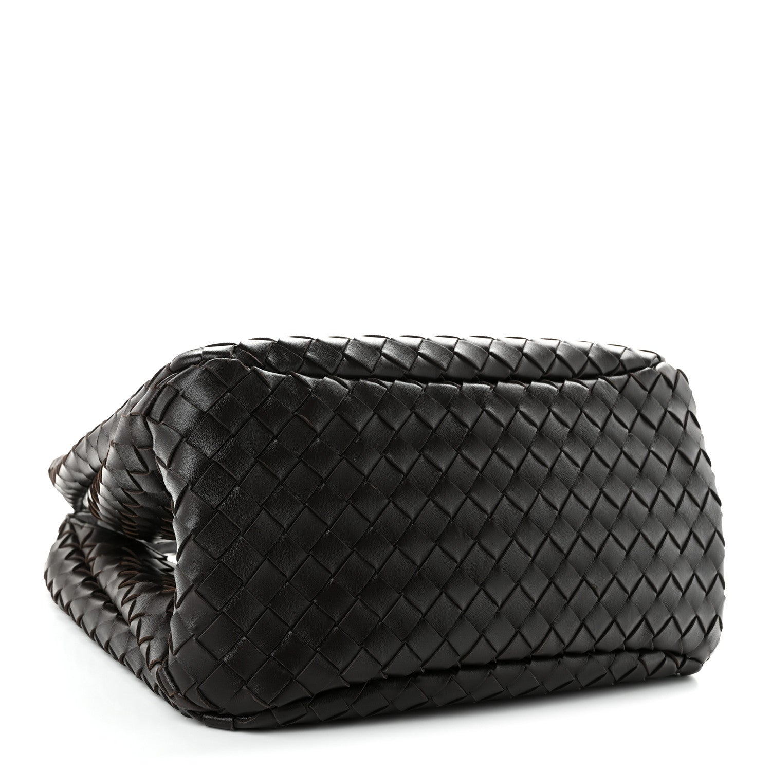 Nappa Intrecciato Medium Campana Shoulder Bag Fondant — view 4