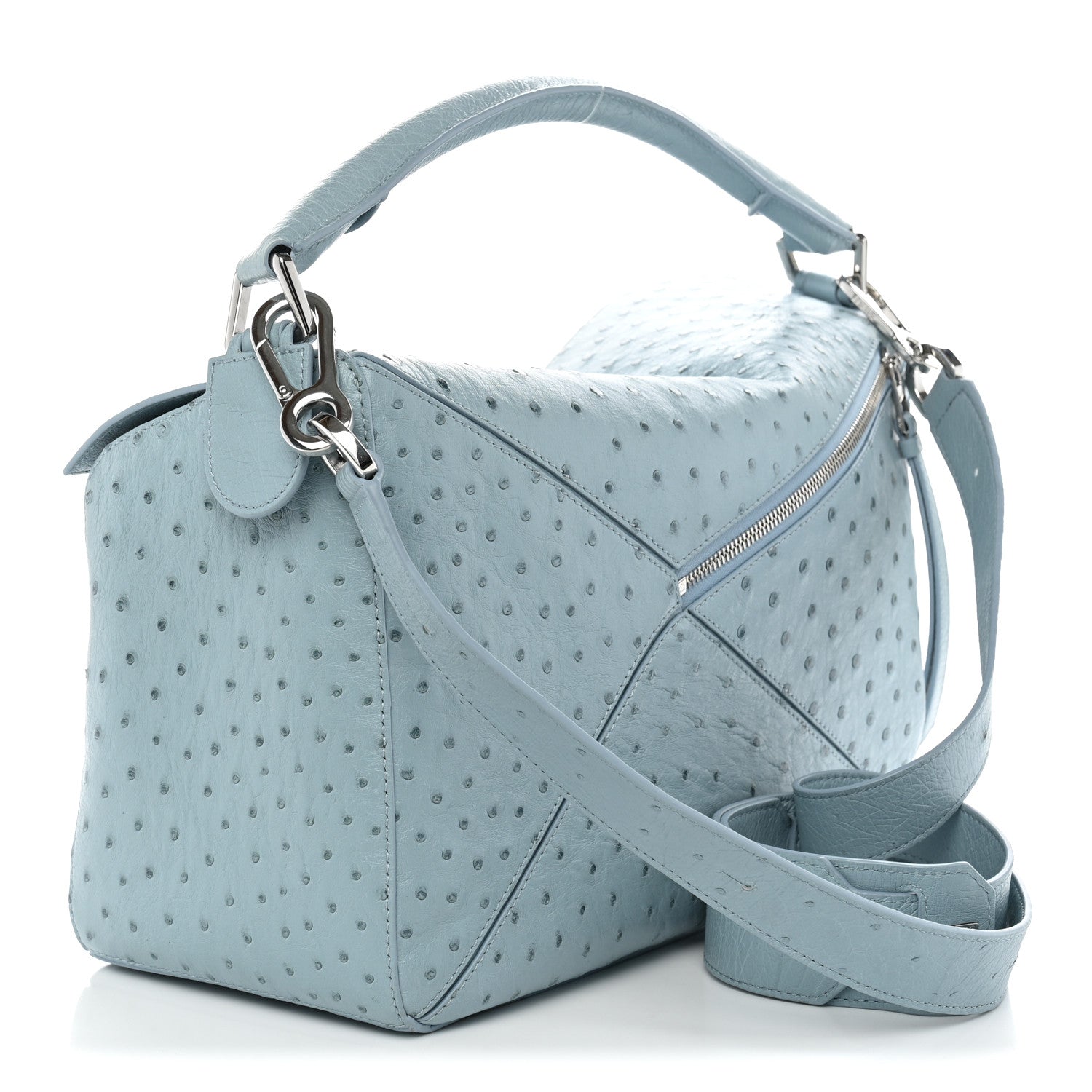 Ostrich Large Puzzle Bag Blue — view 3