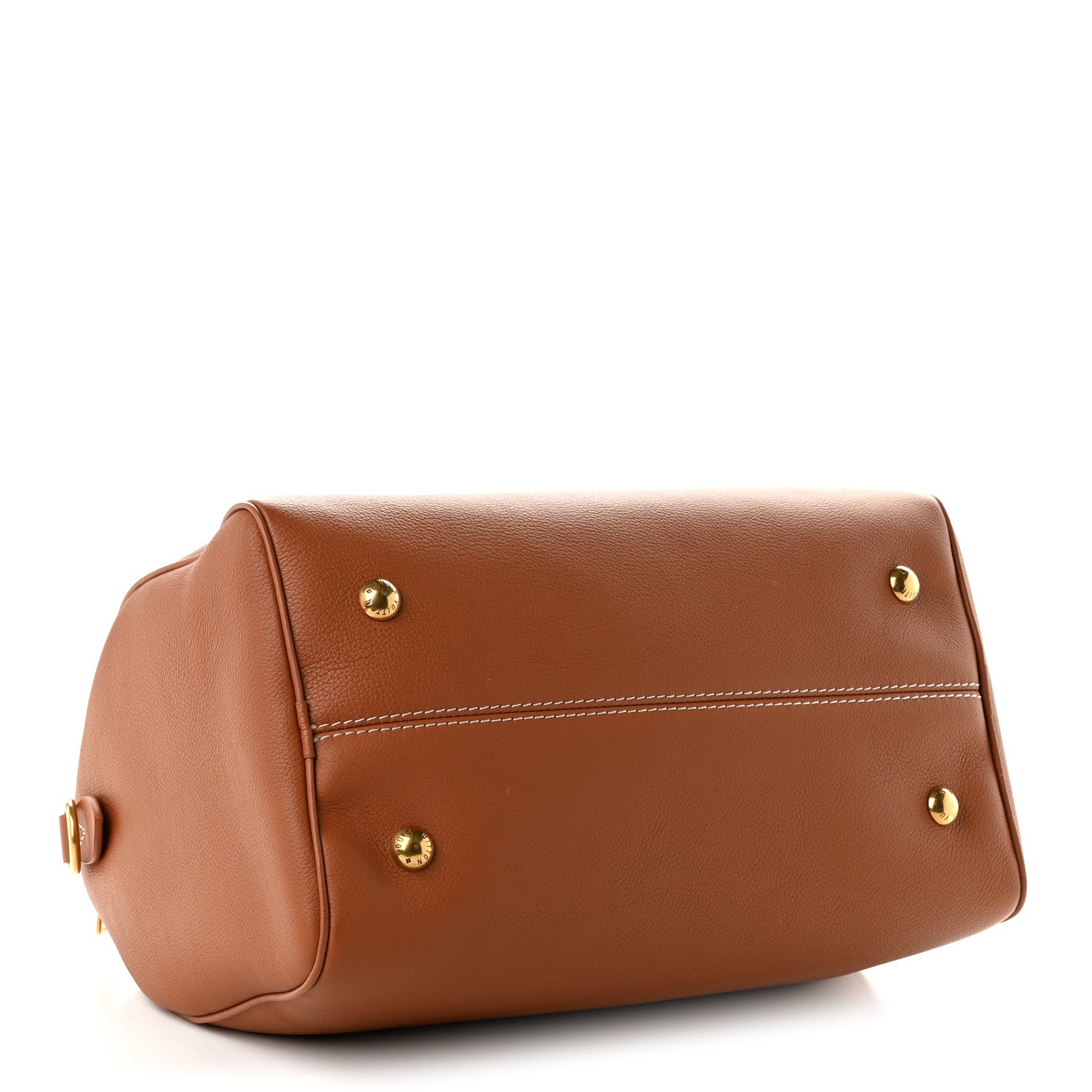 Grained Calfskin Low Key Speedy 30 Cognac — view 4