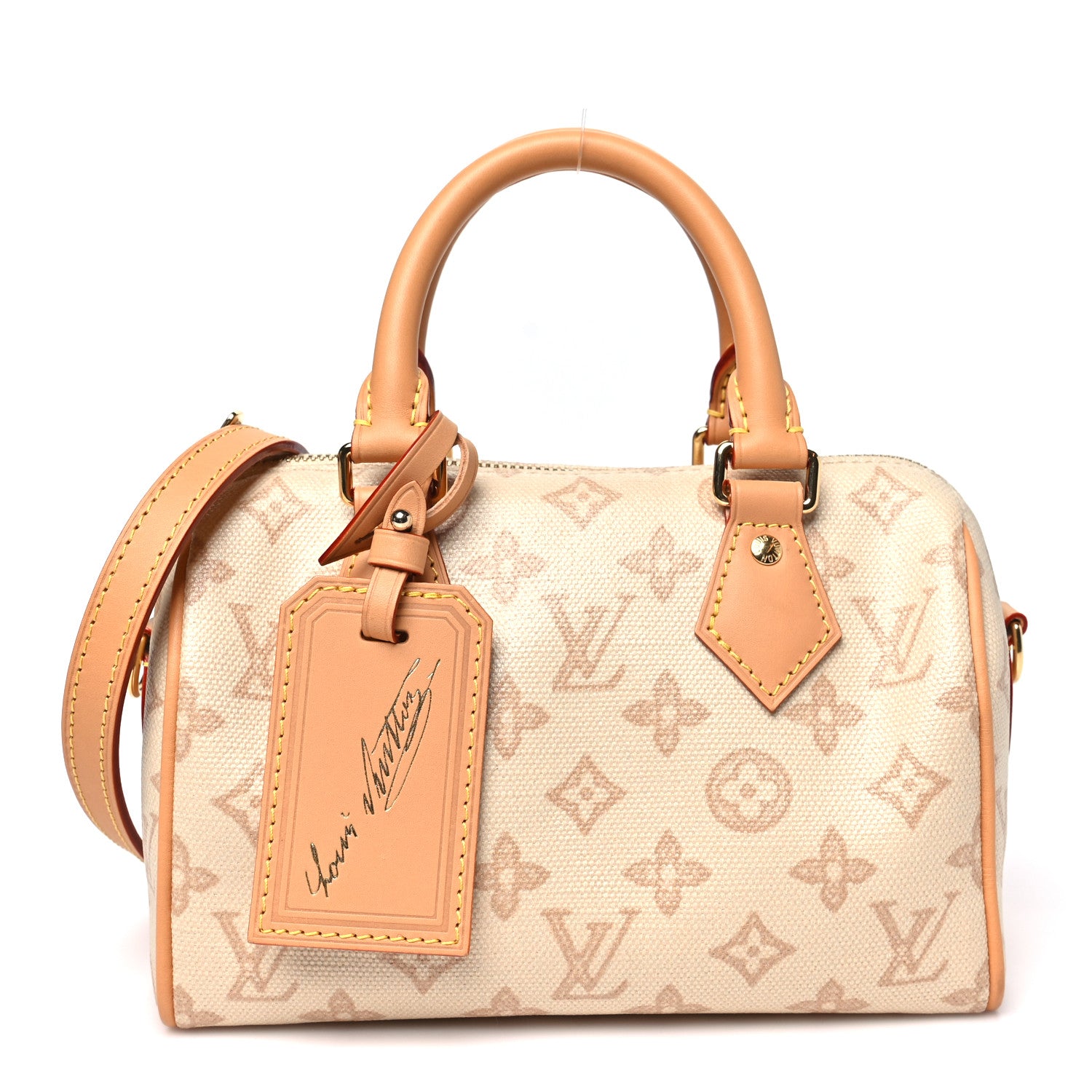 Monogram Origine Lin Speedy Bandouliere 20 Linen