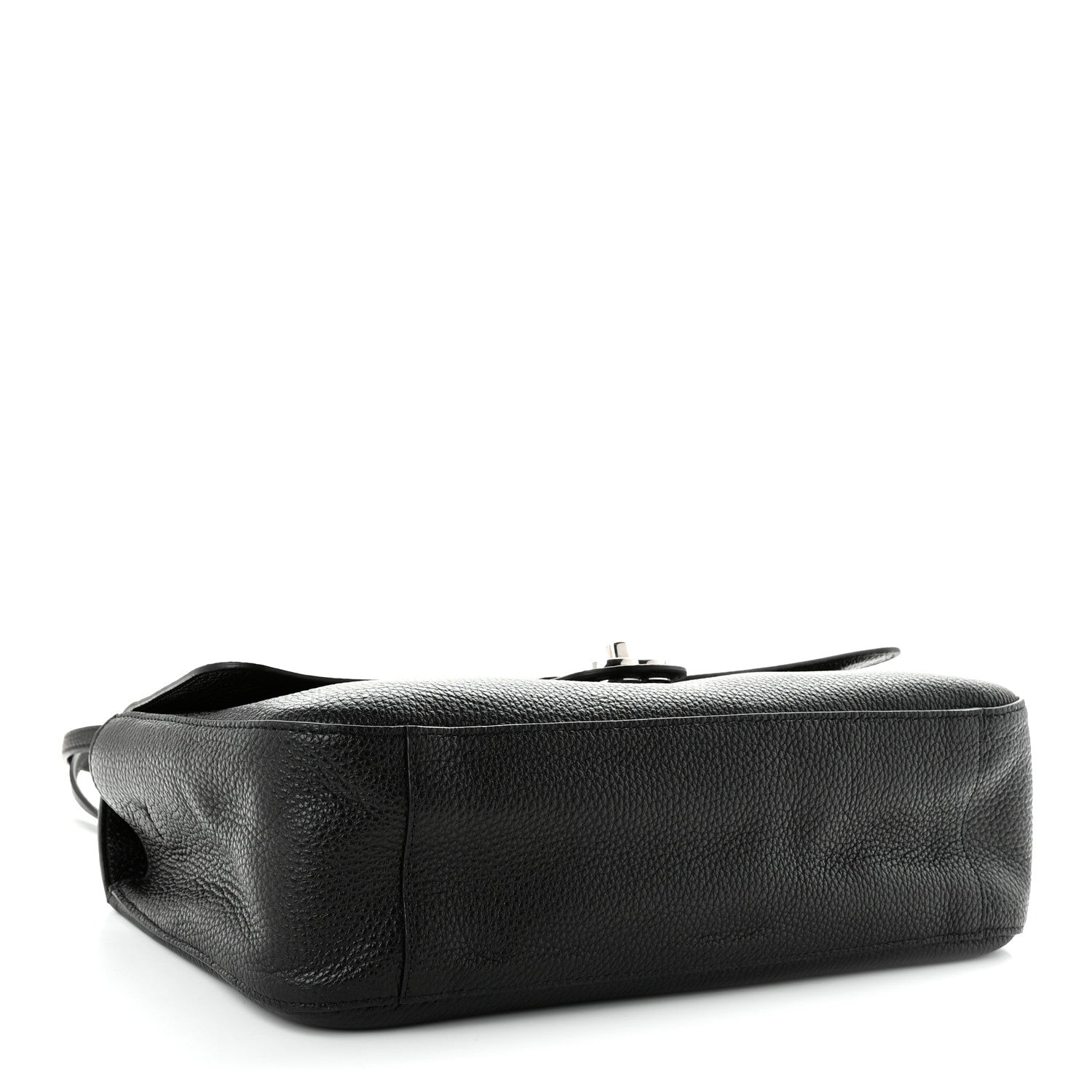Grained Calfskin Small Souplissimo Maxi Flap Black — view 4