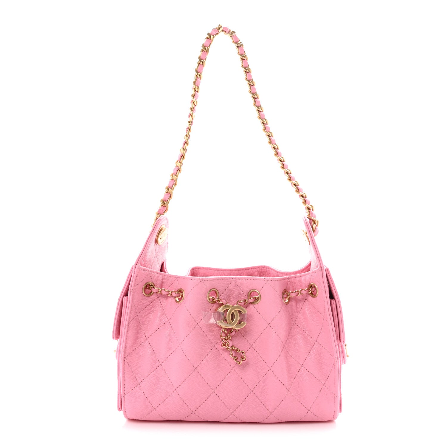 Caviar Quilted Mini Chanel 25 Handbag Pink