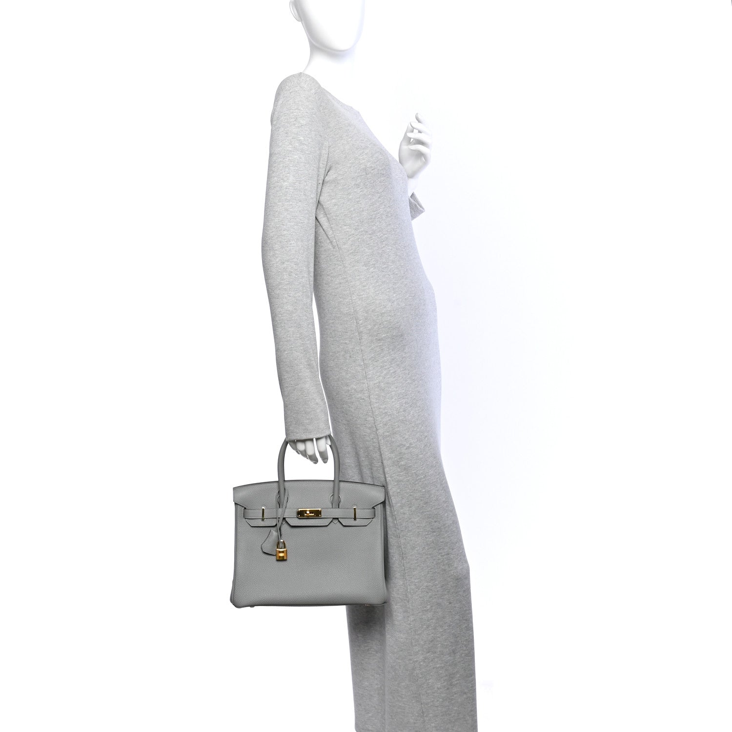 Togo Birkin 30 Gris Mouette — view 2