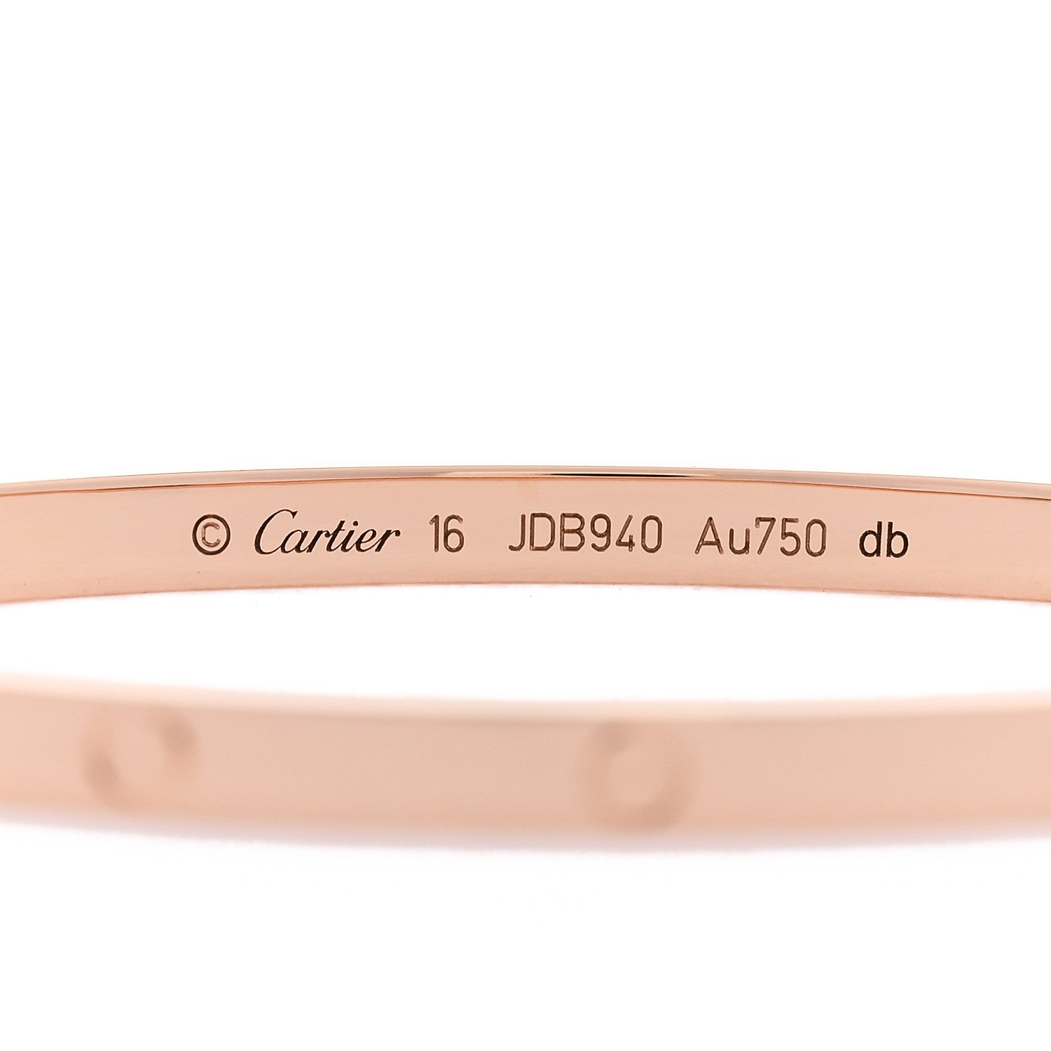 18K Pink Gold Small LOVE Bracelet 16 — view 3