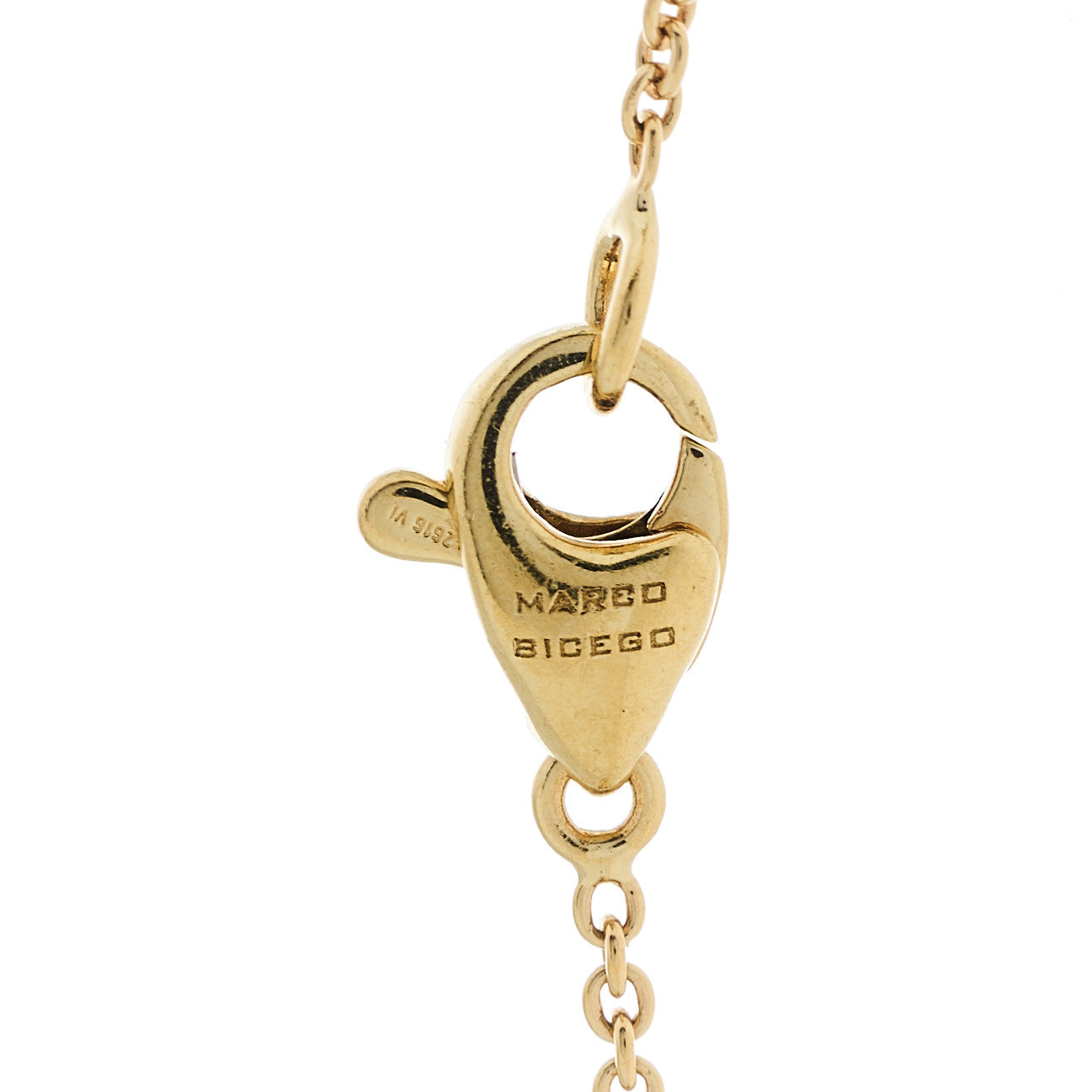 18K Yellow Gold Multi Gemstone Paradise Station Necklace — view 4