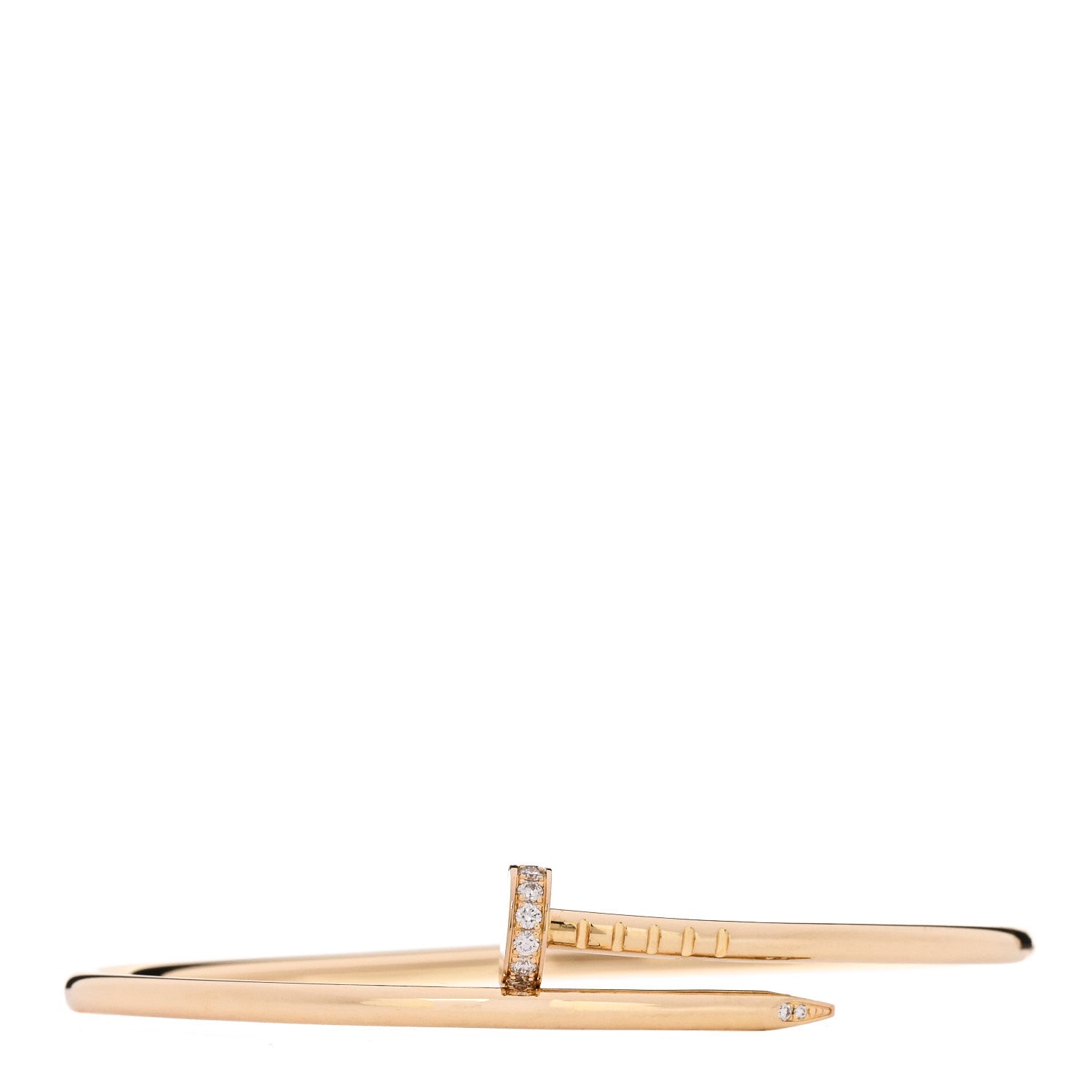 18K Yellow Gold Diamond Small Juste Un Clou Bracelet 16
