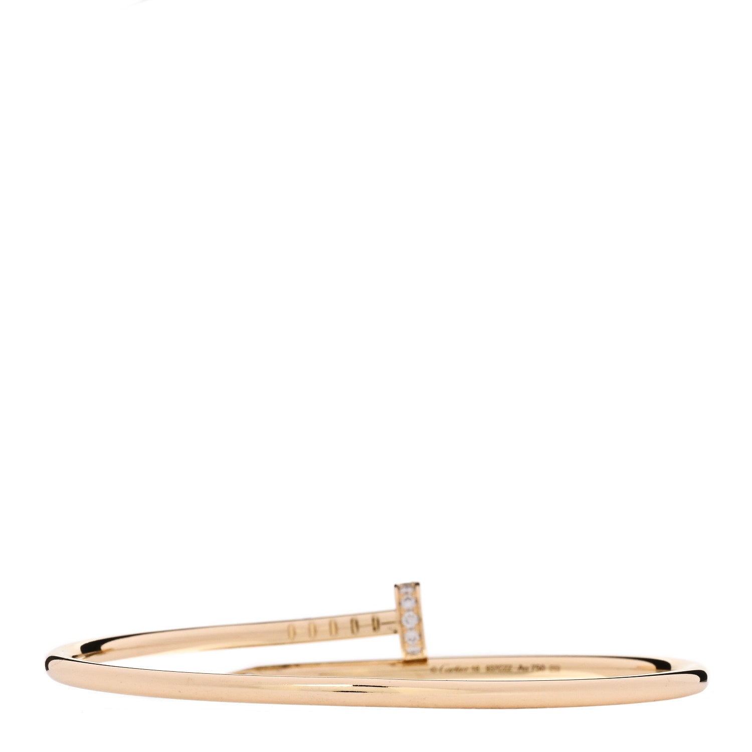 18K Yellow Gold Diamond Small Juste Un Clou Bracelet 16 — view 2
