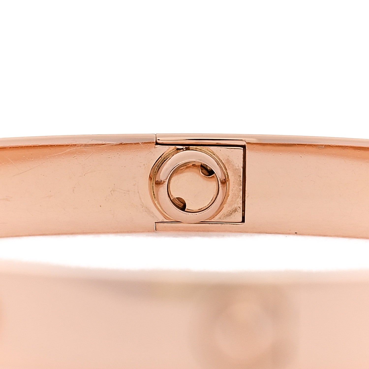 18K Pink Gold 4 Diamond LOVE Bracelet 17 — view 5