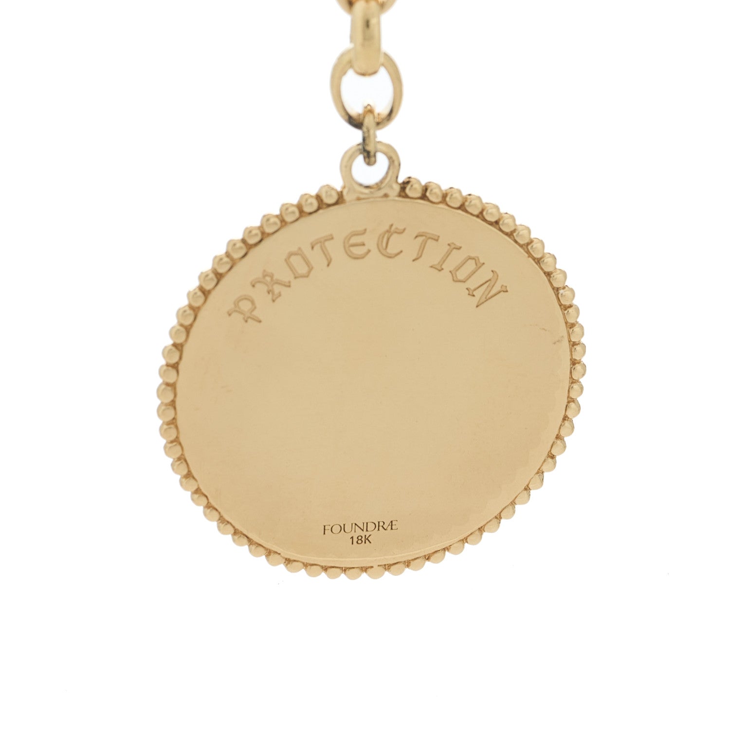 18K Yellow Gold Diamond Protection Large Mixed Belcher Extension Chain Necklace — view 5