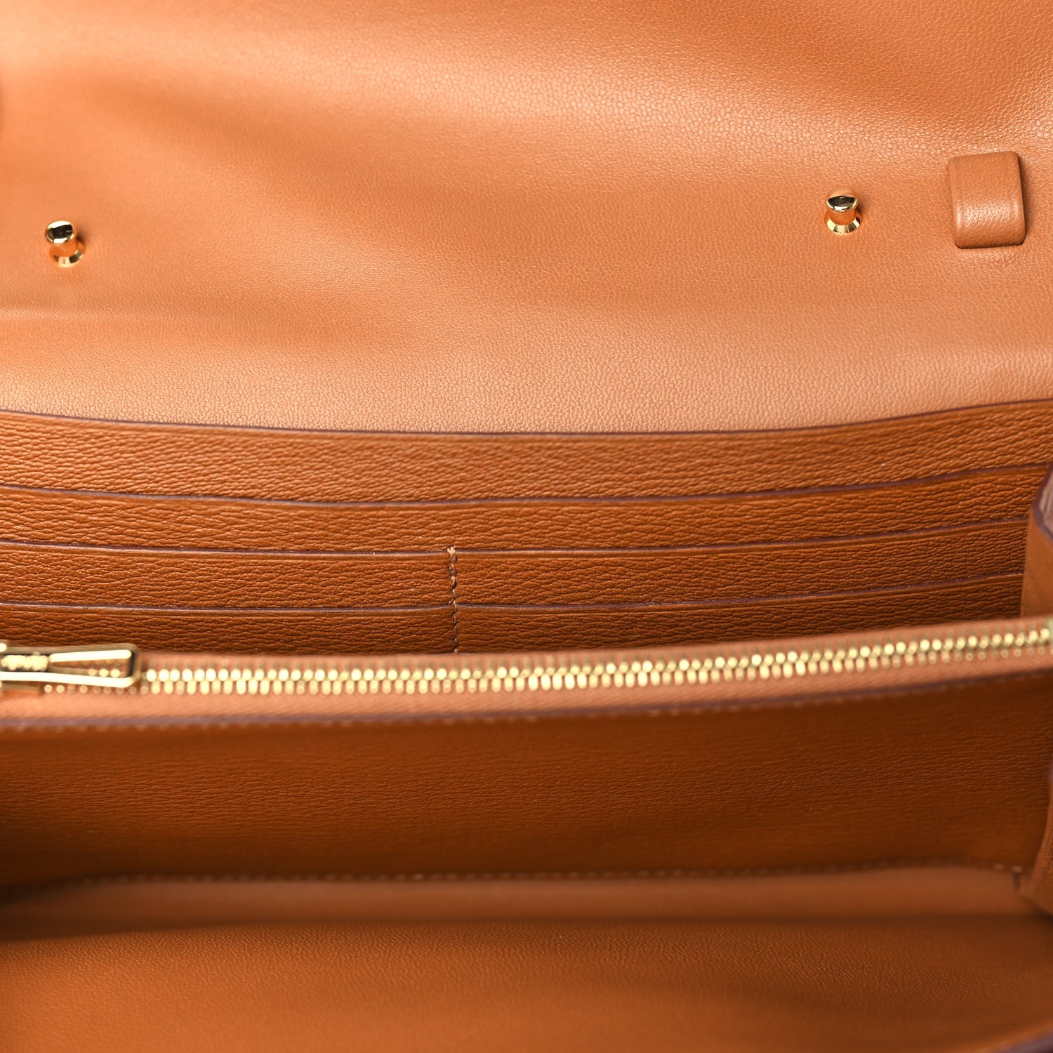 Matte Alligator Constance Long Wallet To Go Gold — view 5