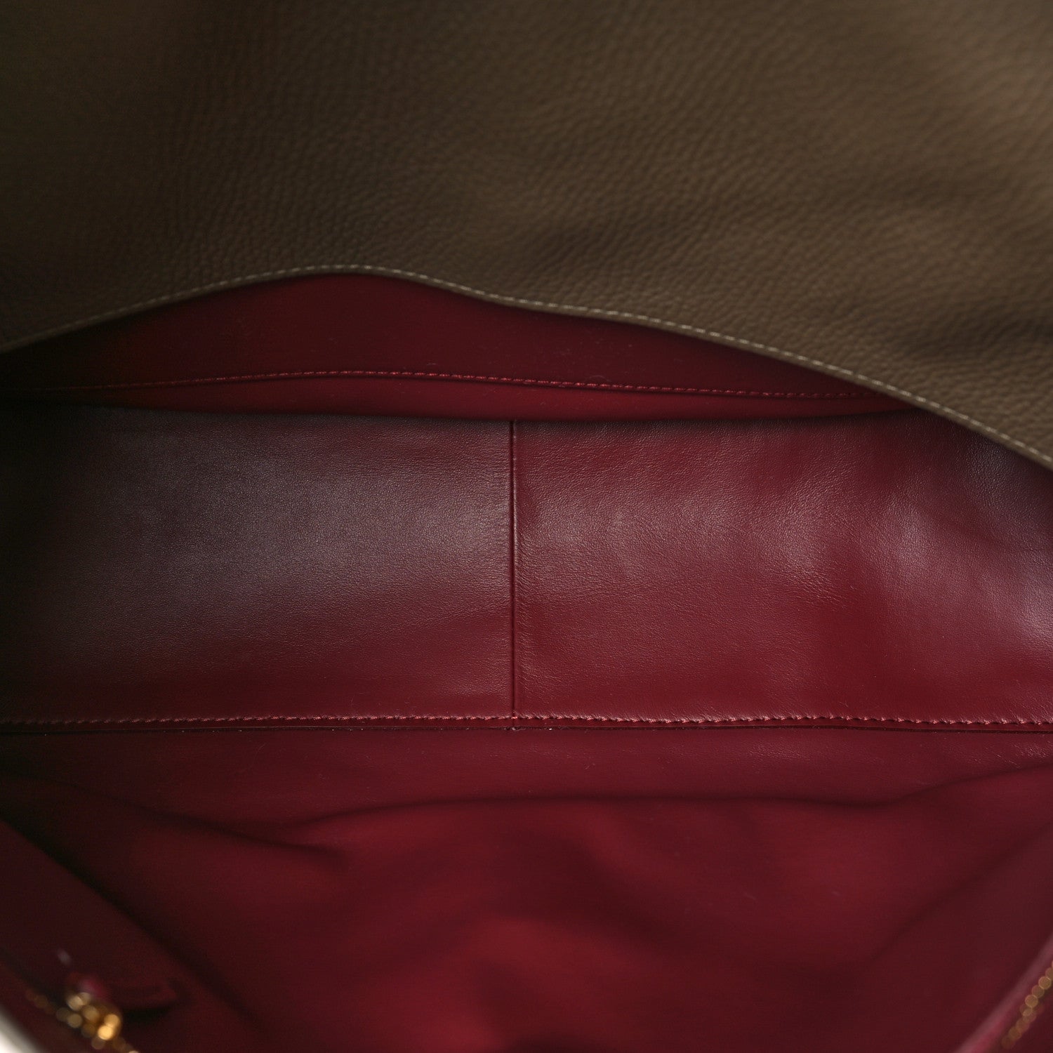 Grained Calfskin Souplissimo Maxi Flap Light Brown — view 5