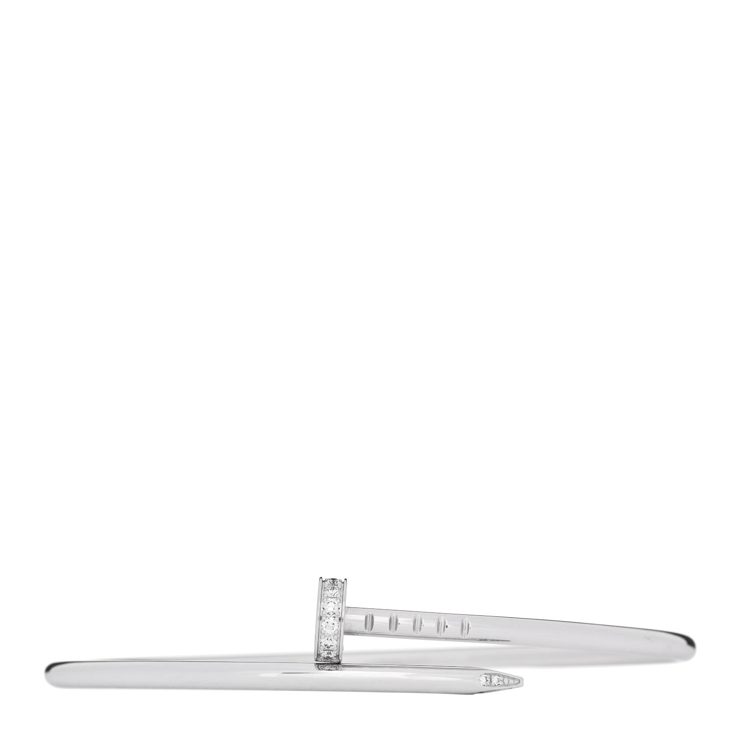 18K White Gold Diamond Small Juste Un Clou 16