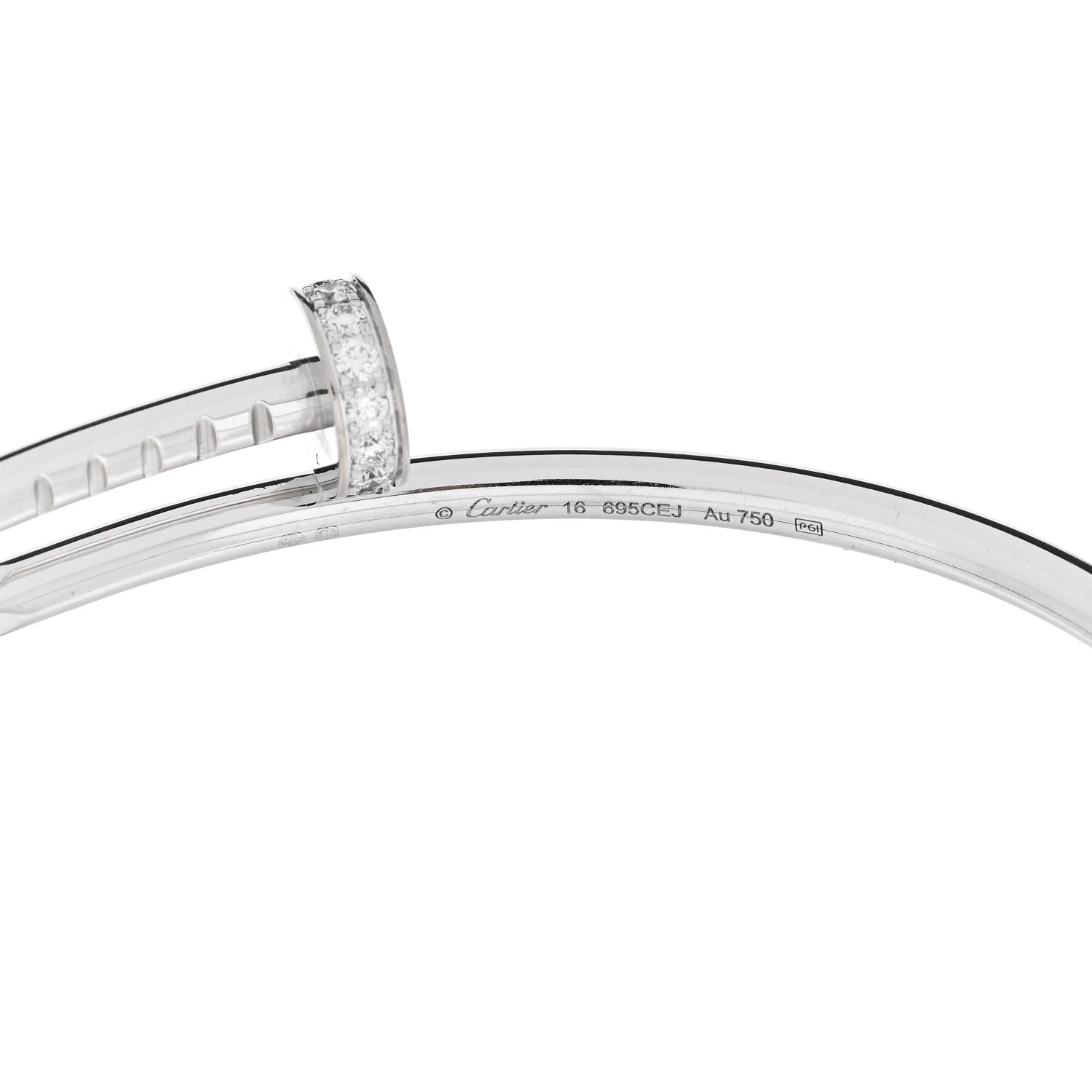 18K White Gold Diamond Small Juste Un Clou 16 — view 4