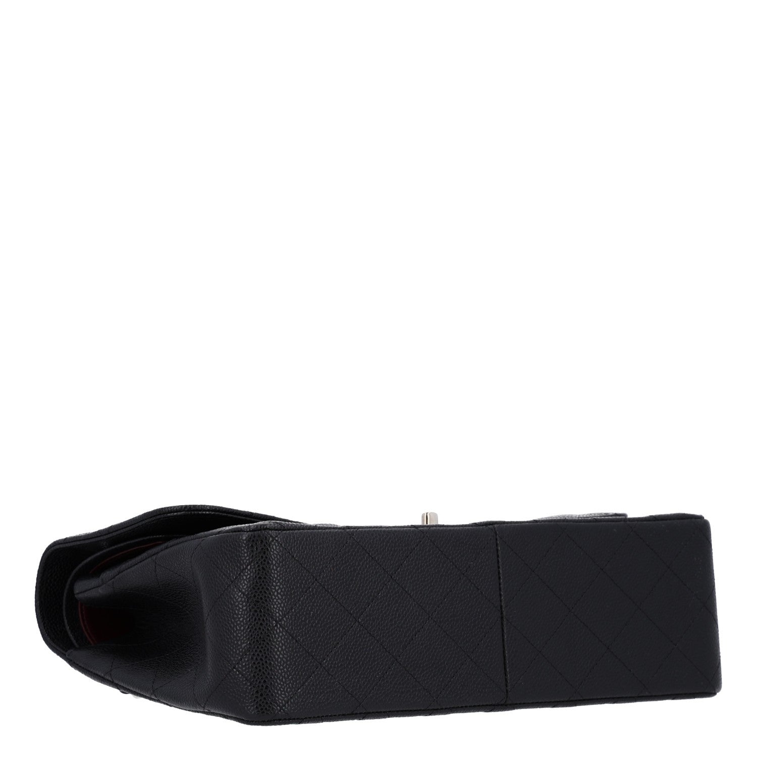 Caviar Quilted Jumbo Double Flap Black — view 4