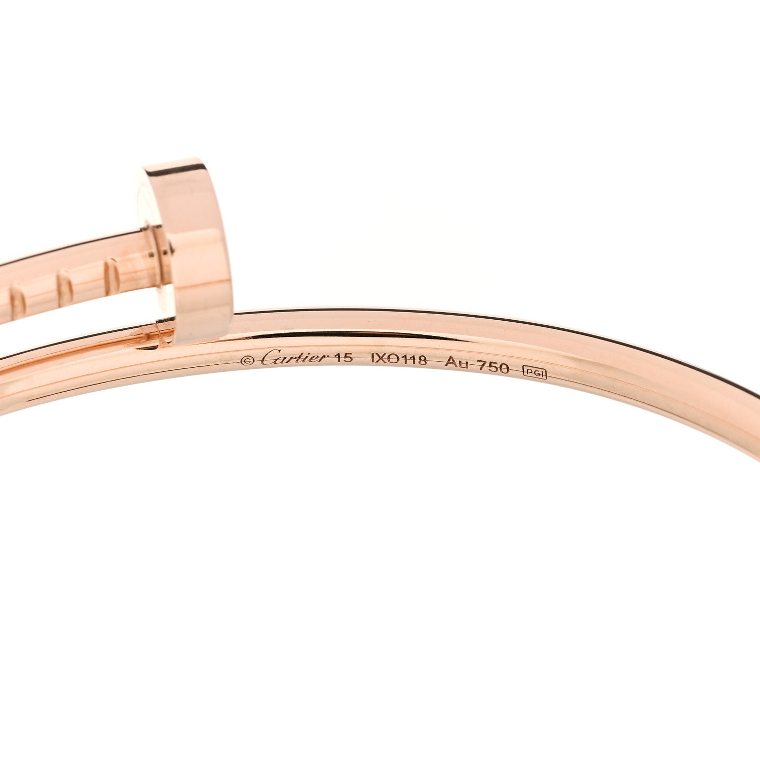 18K Pink Gold Small Juste Un Clou Bracelet 15 — view 4