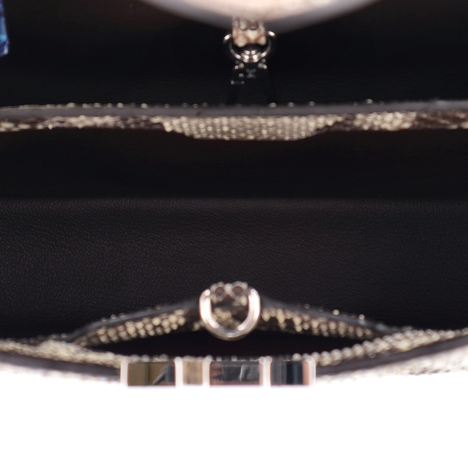 Snakeskin Capucines PM Naturel — view 5