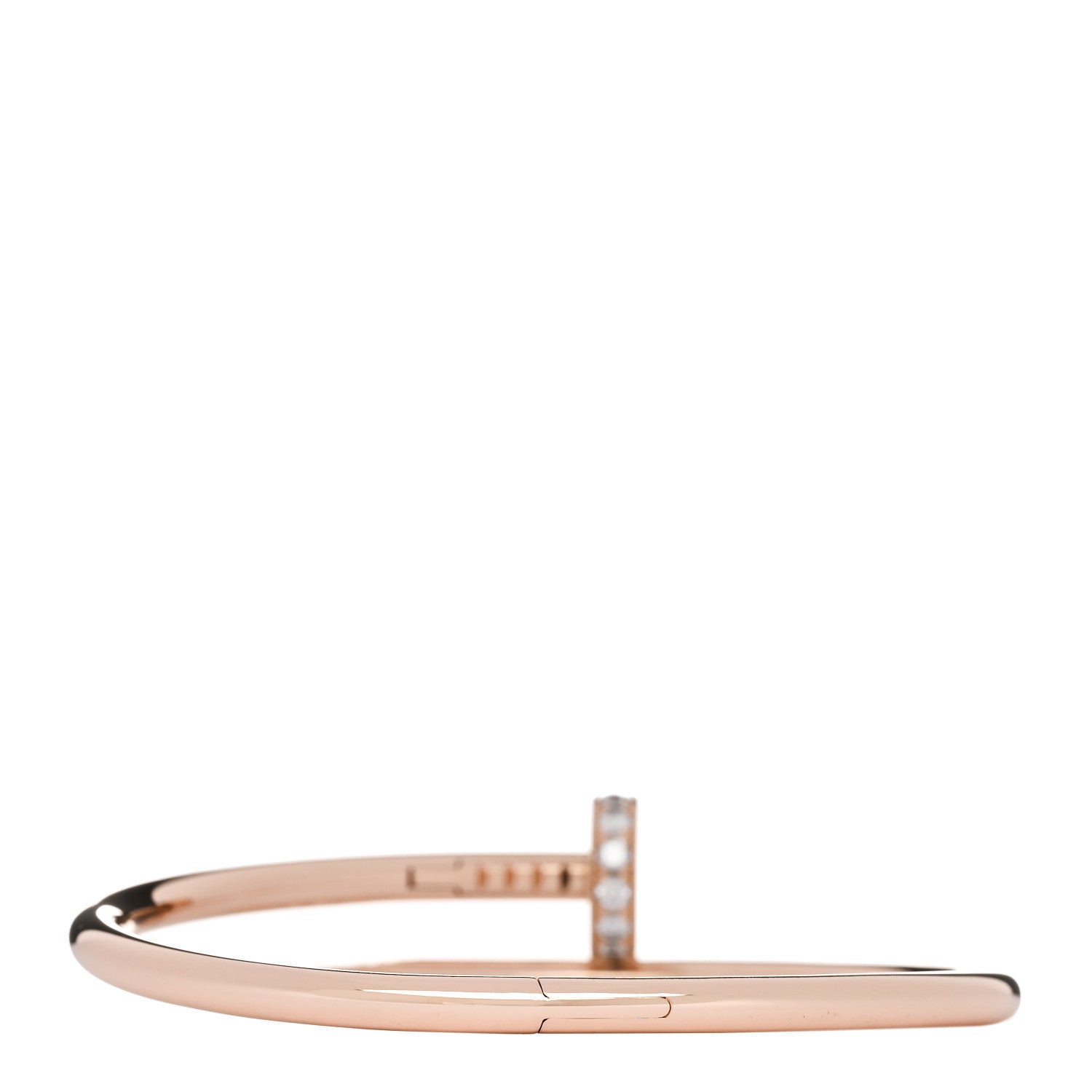 18K Pink Gold Diamond Juste Un Clou Bracelet 15 — view 2