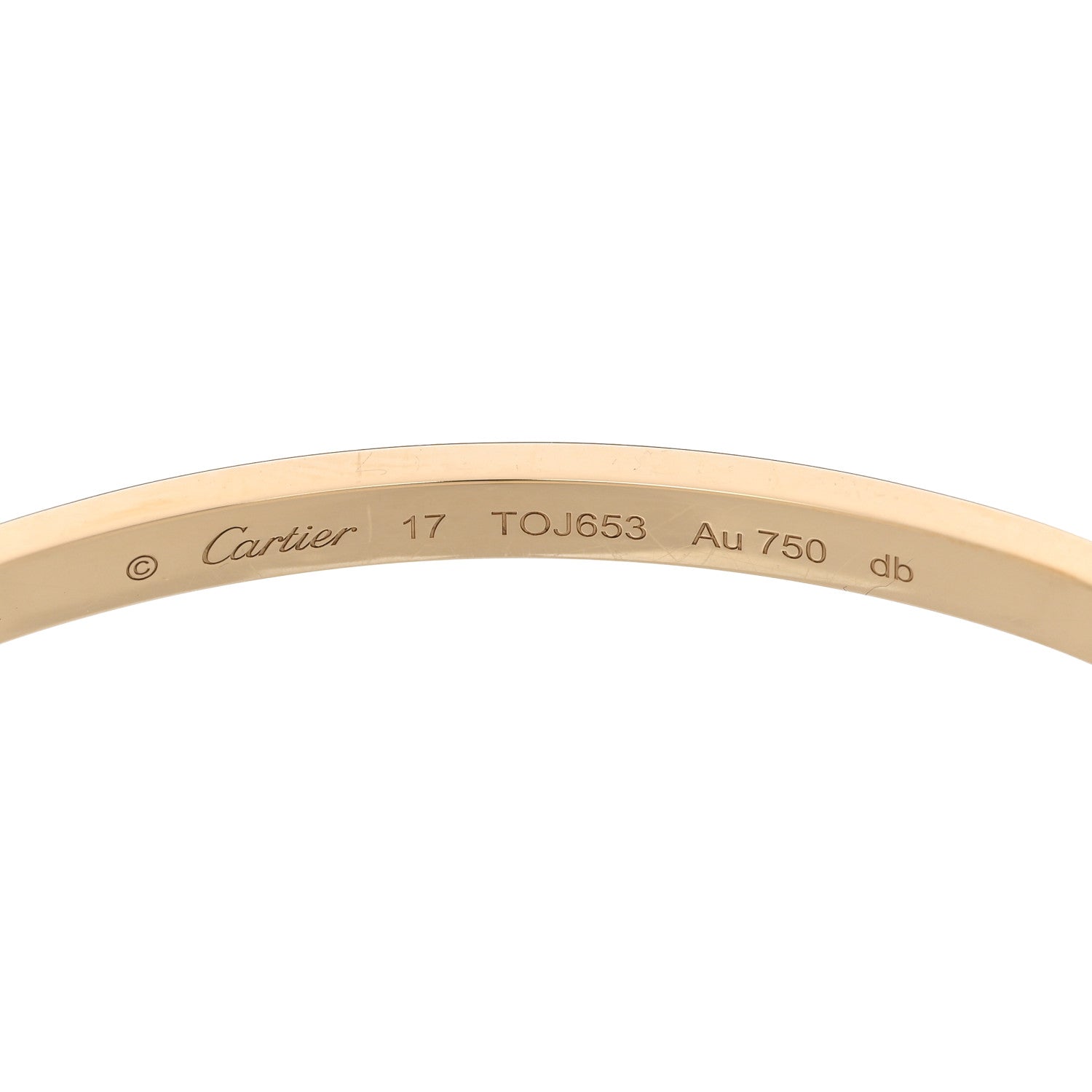 18K Yellow Gold Small LOVE Bracelet 17 — view 5